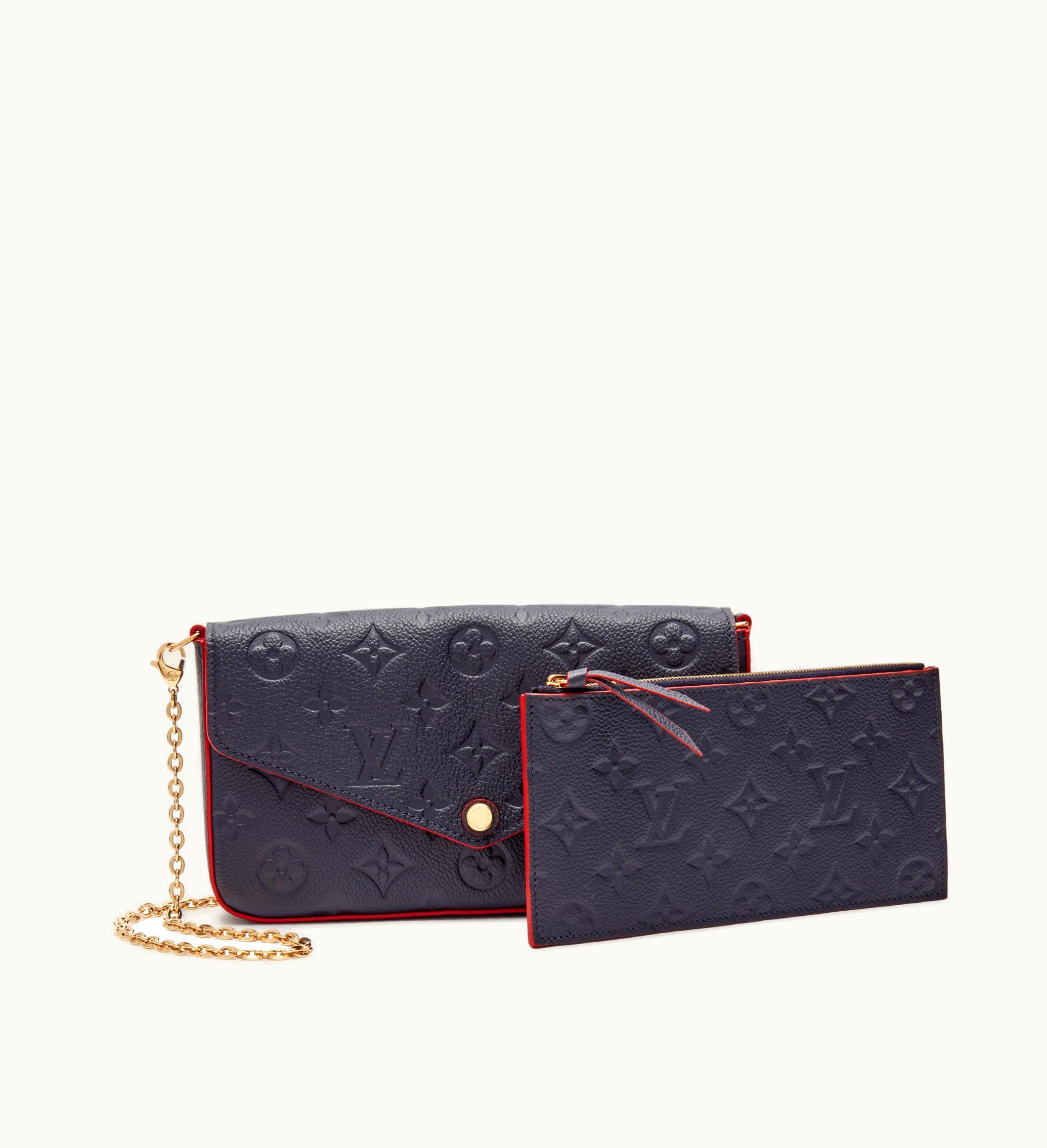 Louis Vuitton Louis Vuitton 2021 Louis Vuitton Félicie Pochette in Navy Monogram Empriente with Gold Hardware