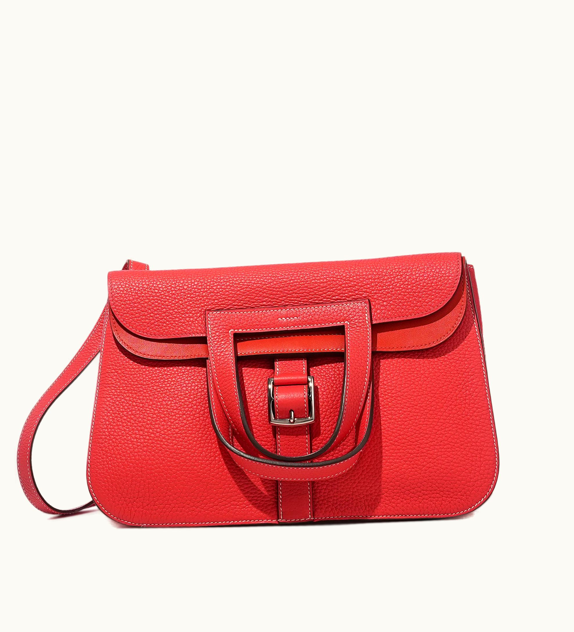 Hermès Hermès Coral Clemence Halzan 31 with Palladium Hardware (2018)