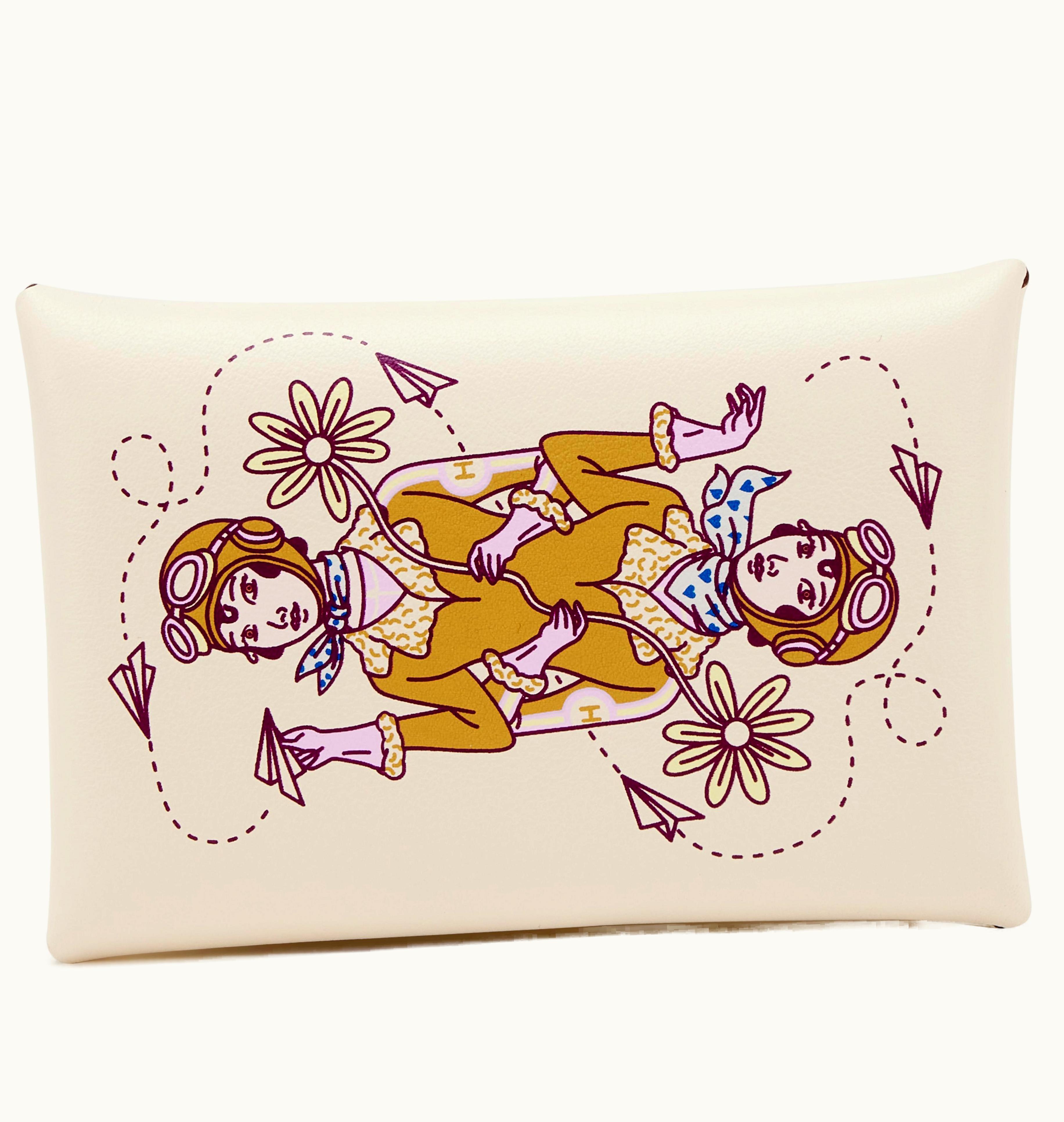 Hermès Hermès Nata Swift Aviatrice Calvi Card Holder with Palladium Hardware from Hermès, 2023