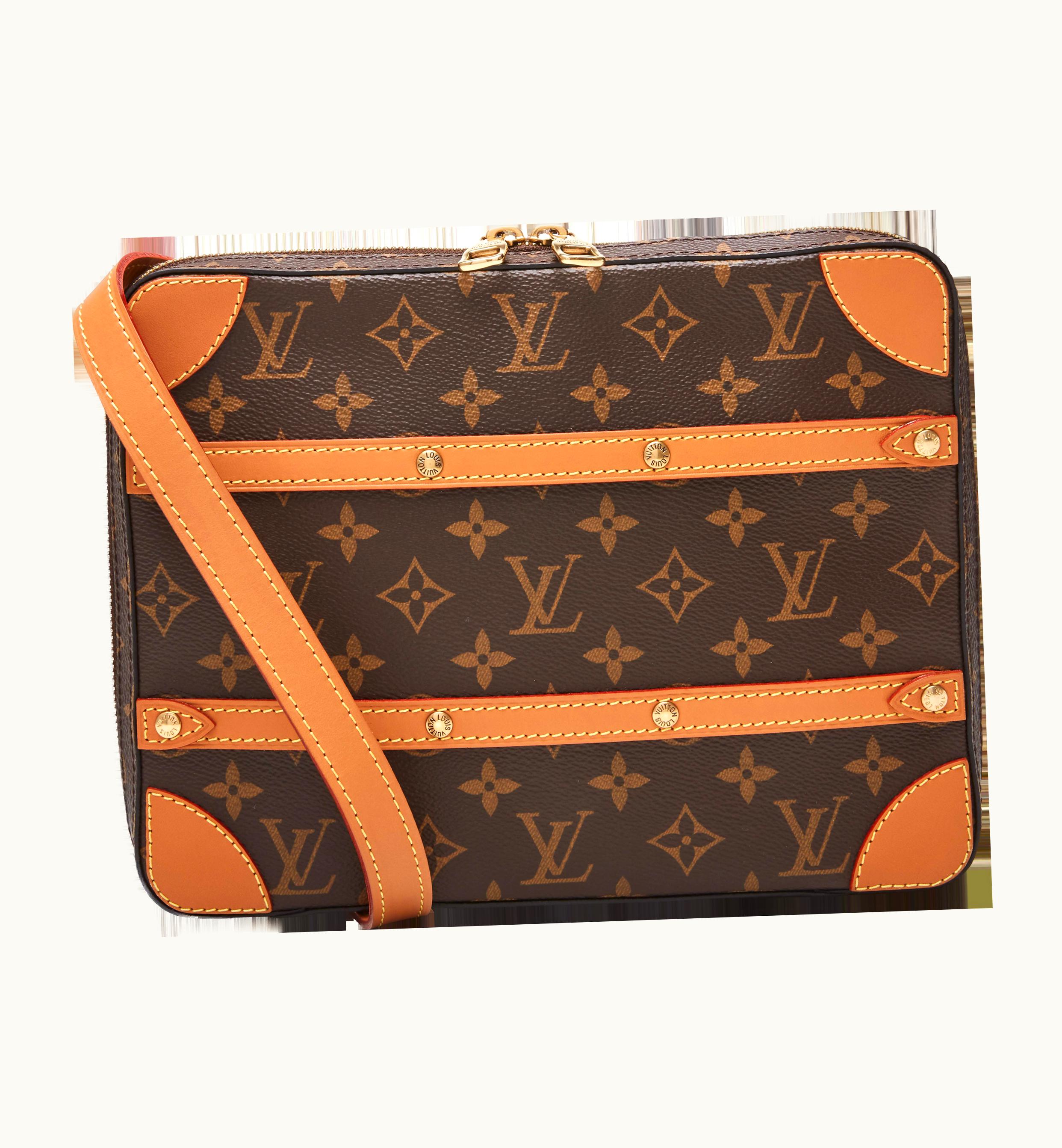 Louis Vuitton Louis Vuitton Brown Monogram Soft Trunk Messenger PM featuring Gold Tone Hardware by Louis Vuitton