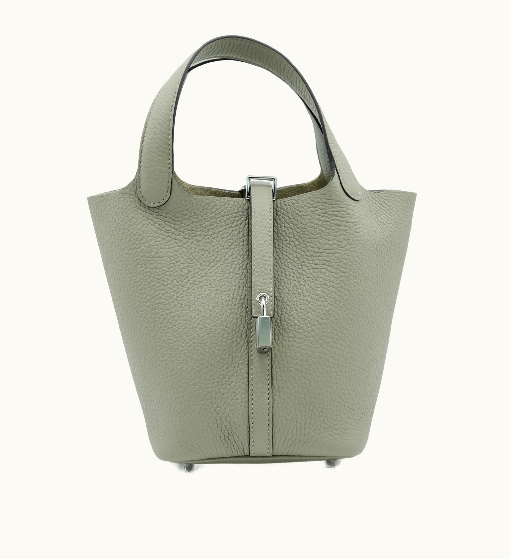 Hermès Hermès Picotin Lock 18 in Sauge Clemence with Palladium Hardware, 2023