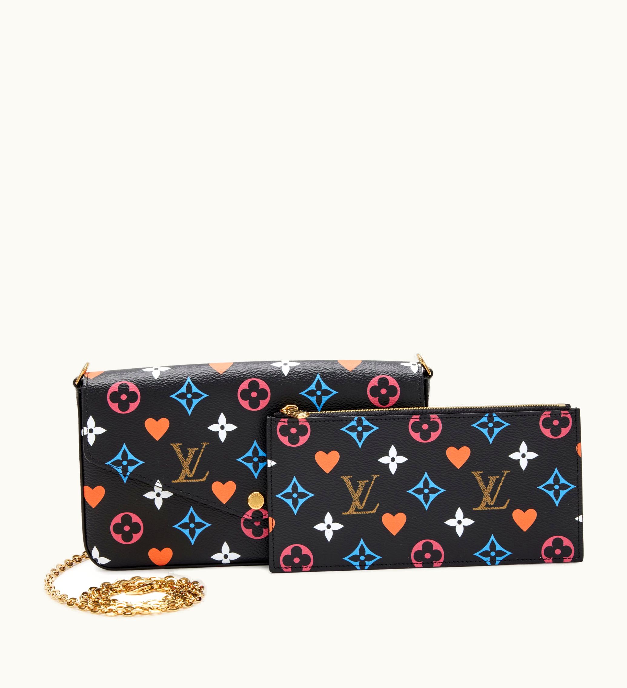 Louis Vuitton Louis Vuitton 2020 Louis Vuitton Game On Félicie Pochette in Black Multicolor Monogram Coated Canvas with Gold Hardware