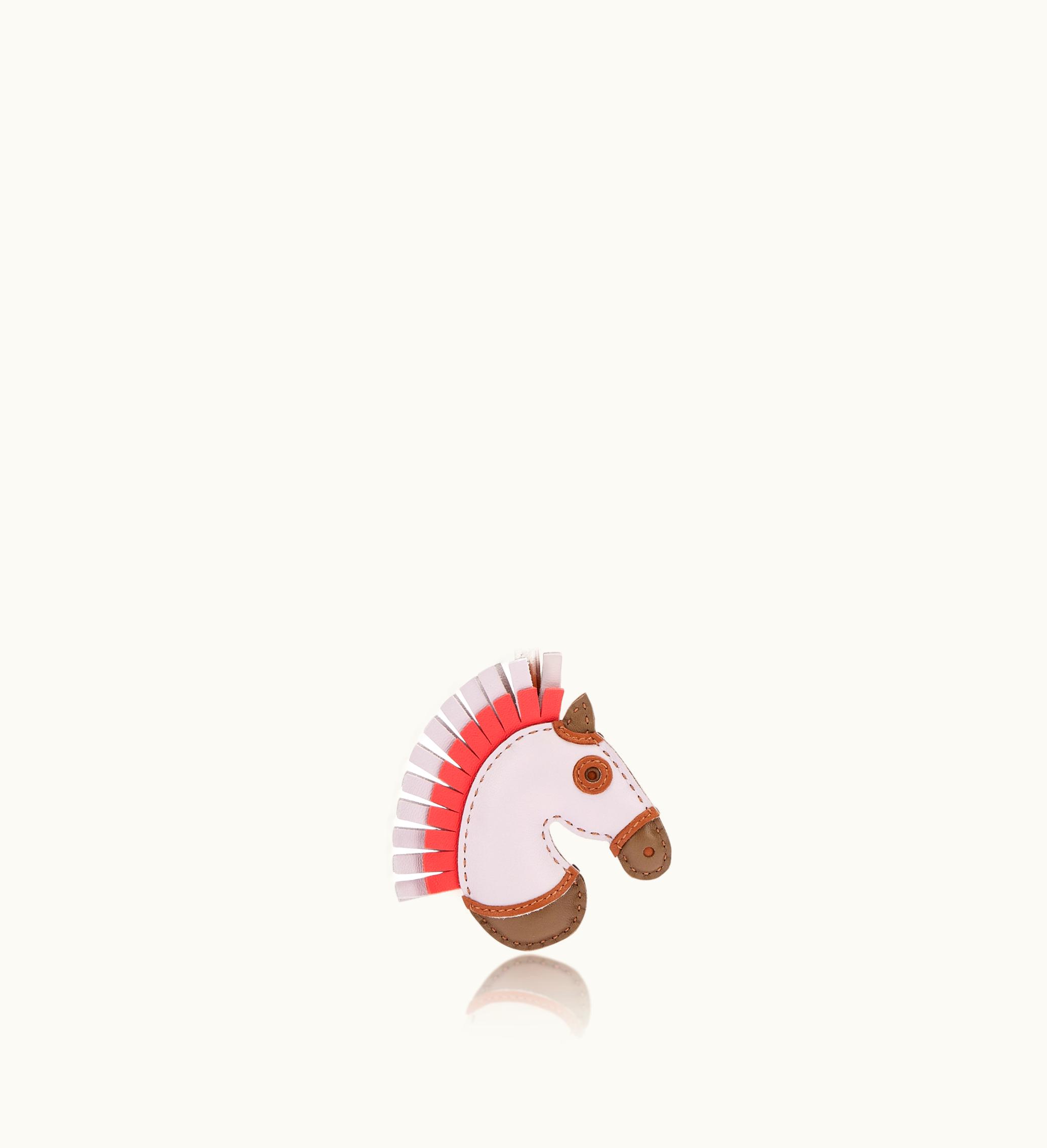 Hermès Hermès Mauve Pale, Etoupe, Gold and Rose Texas Milo Lambskin Geegee Charm, 2023