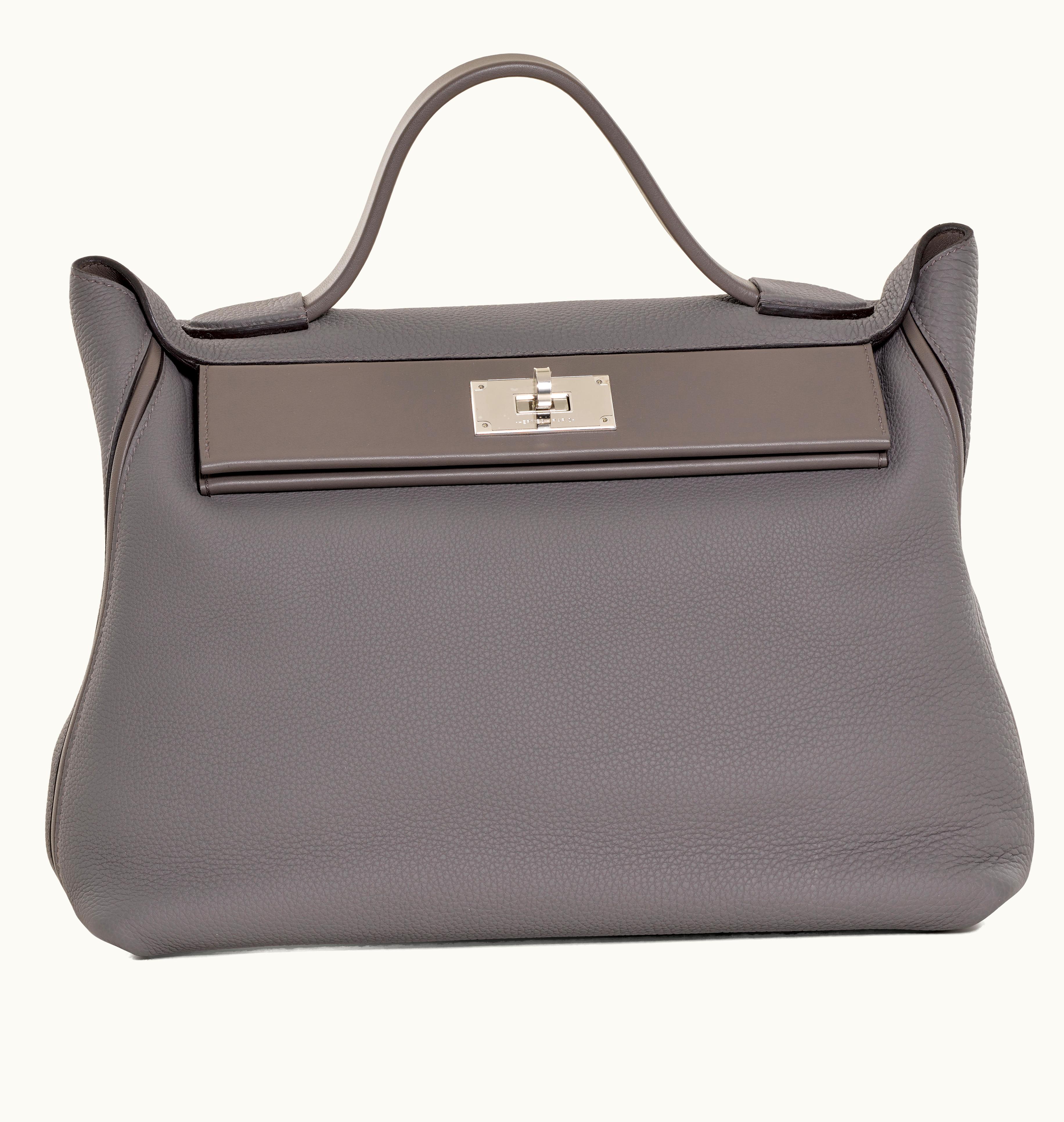Hermès Hermès 2020 Palladium Hardware, Hermès Gris Meyer Clemence and Swift 24/24