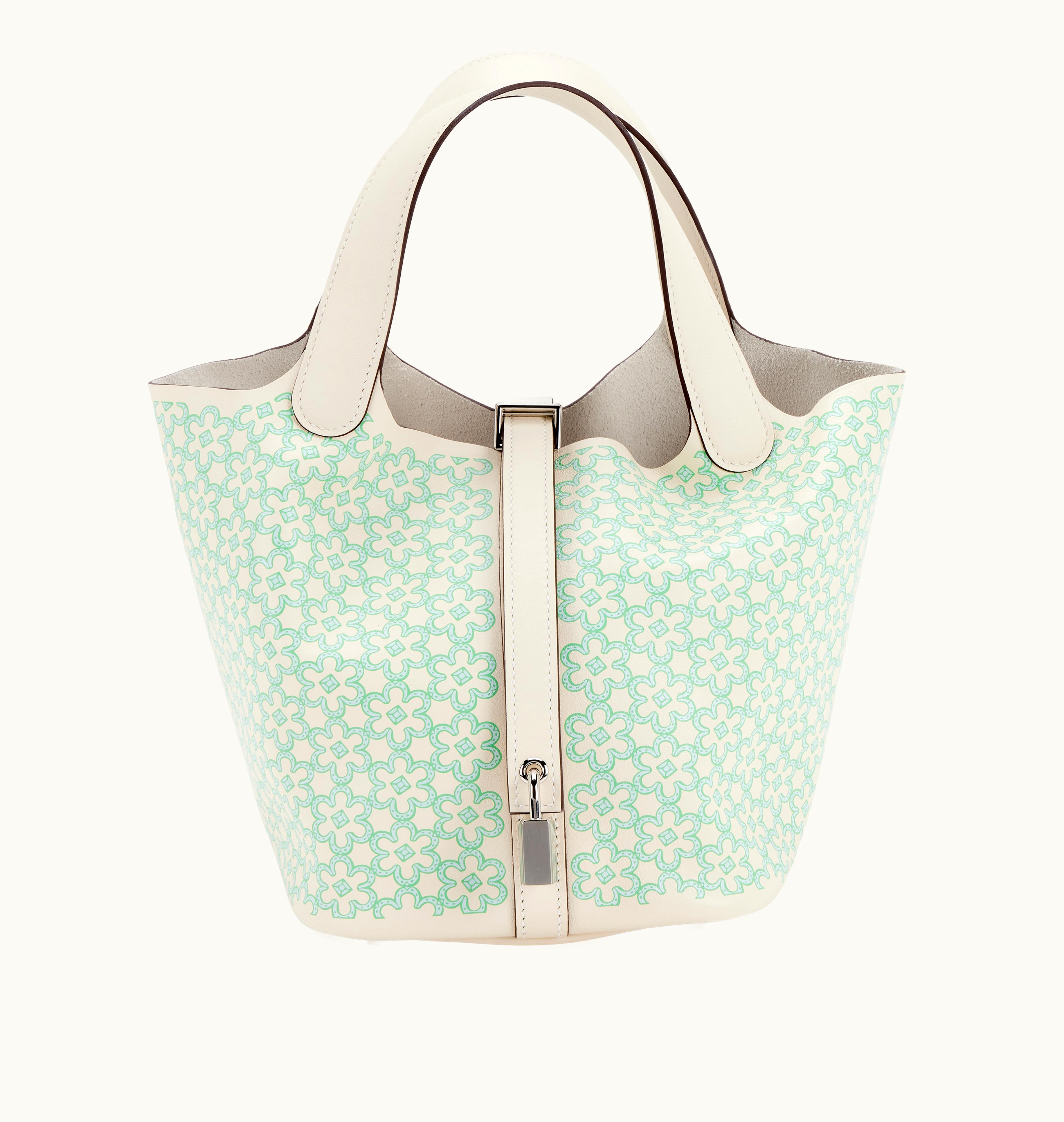 Hermès Hermès Lock 18 Palladium Hardware Hermès Nata Lucky Daisy Swift Picotin, 2022