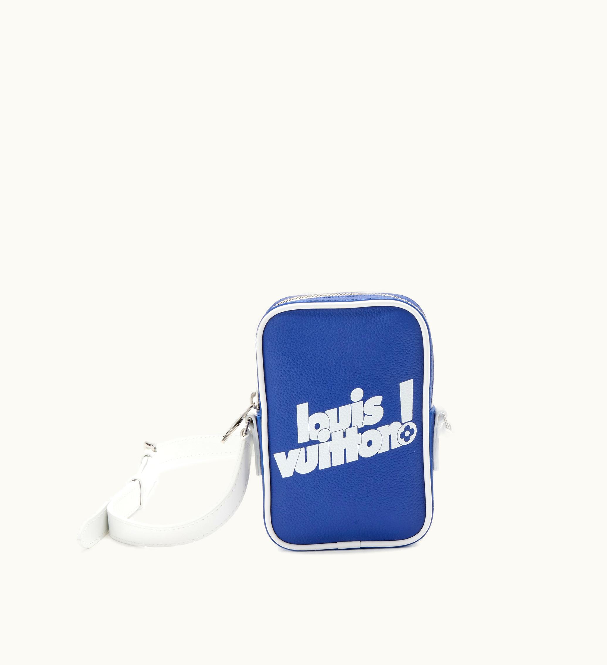 Louis Vuitton Louis Vuitton 2021 Louis Vuitton Virgil Abloh Blue Cowhide Everyday LV Danube PPM Silver Hardware