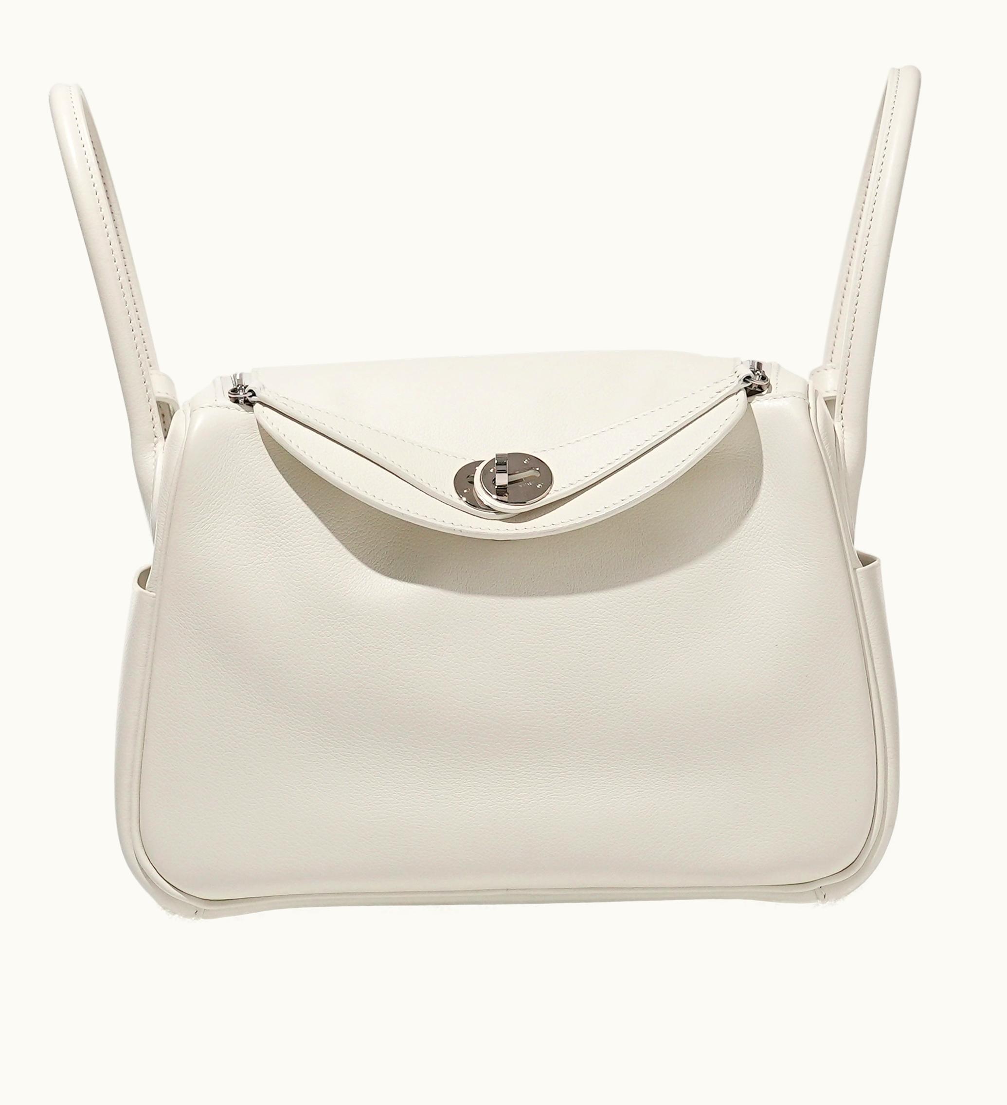 Hermès Hermès White Evercolor Lindy 26 Palladium Hardware Hermes, 2021