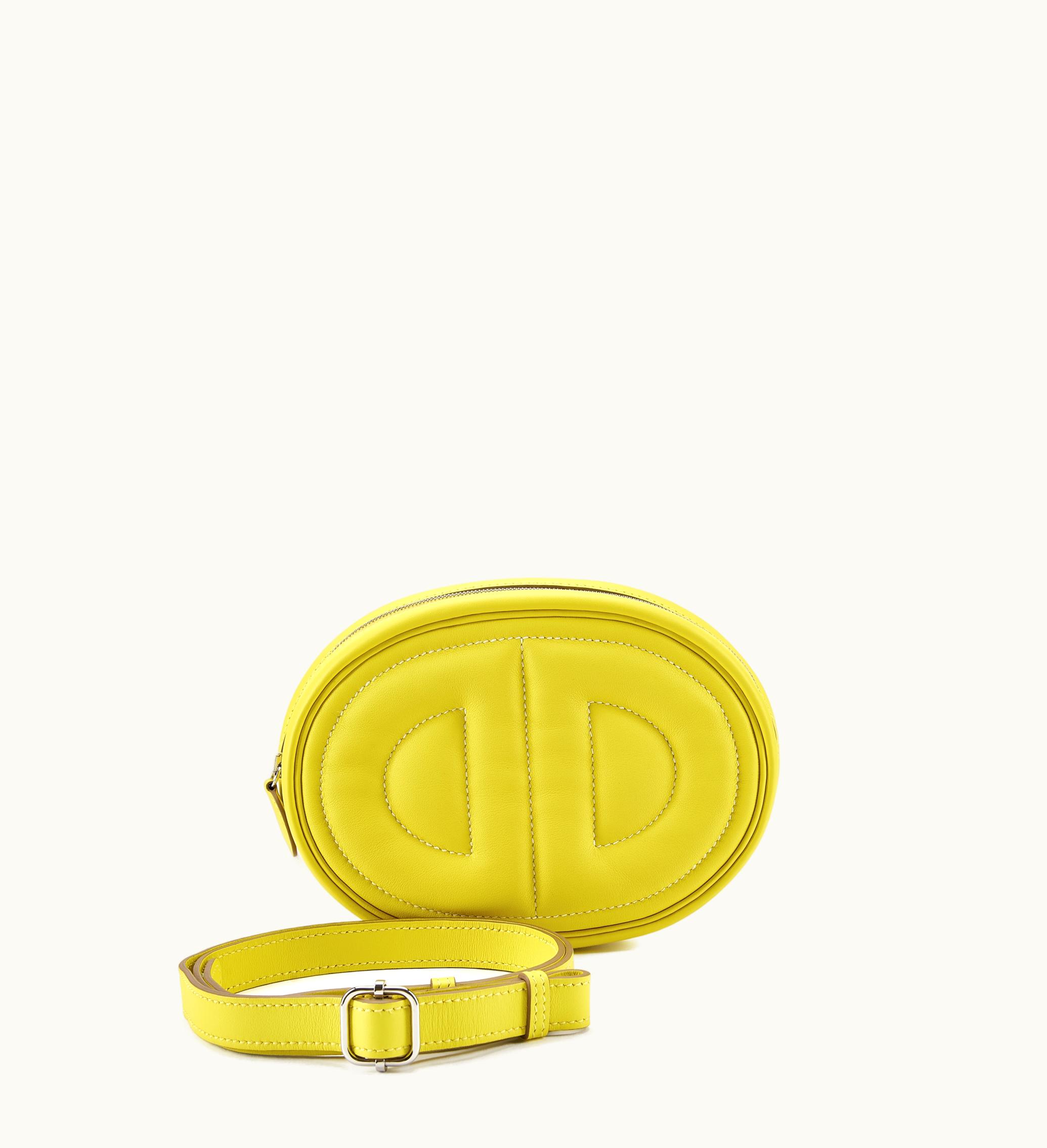 Hermès Hermès 2022 Hermès Belt Bag with Palladium Hardware, made from Lime and Sesame Swift Verso