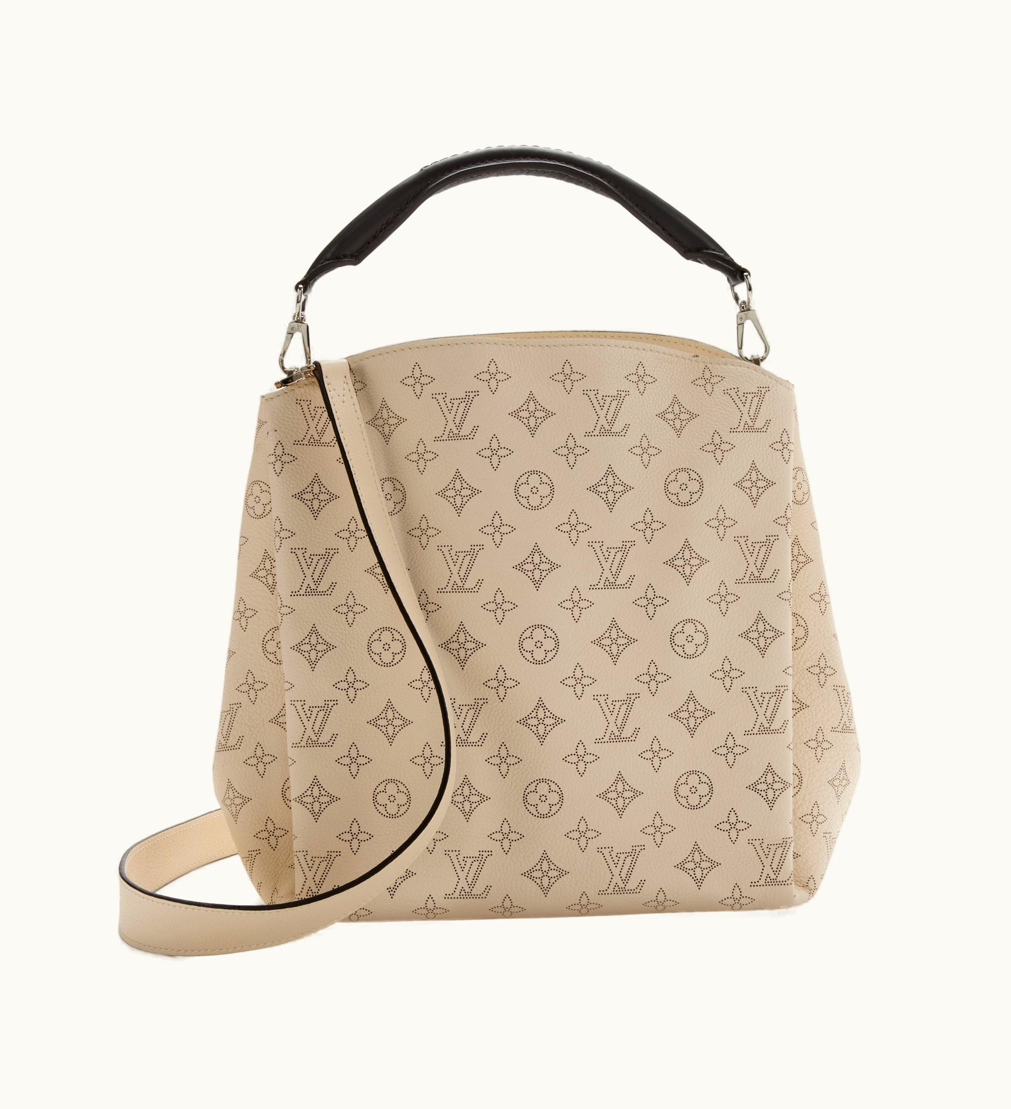Louis Vuitton Louis Vuitton 2015 Silver Hardware Louis Vuitton Ivory Babylone with Perforated Monogram Mahina Leather