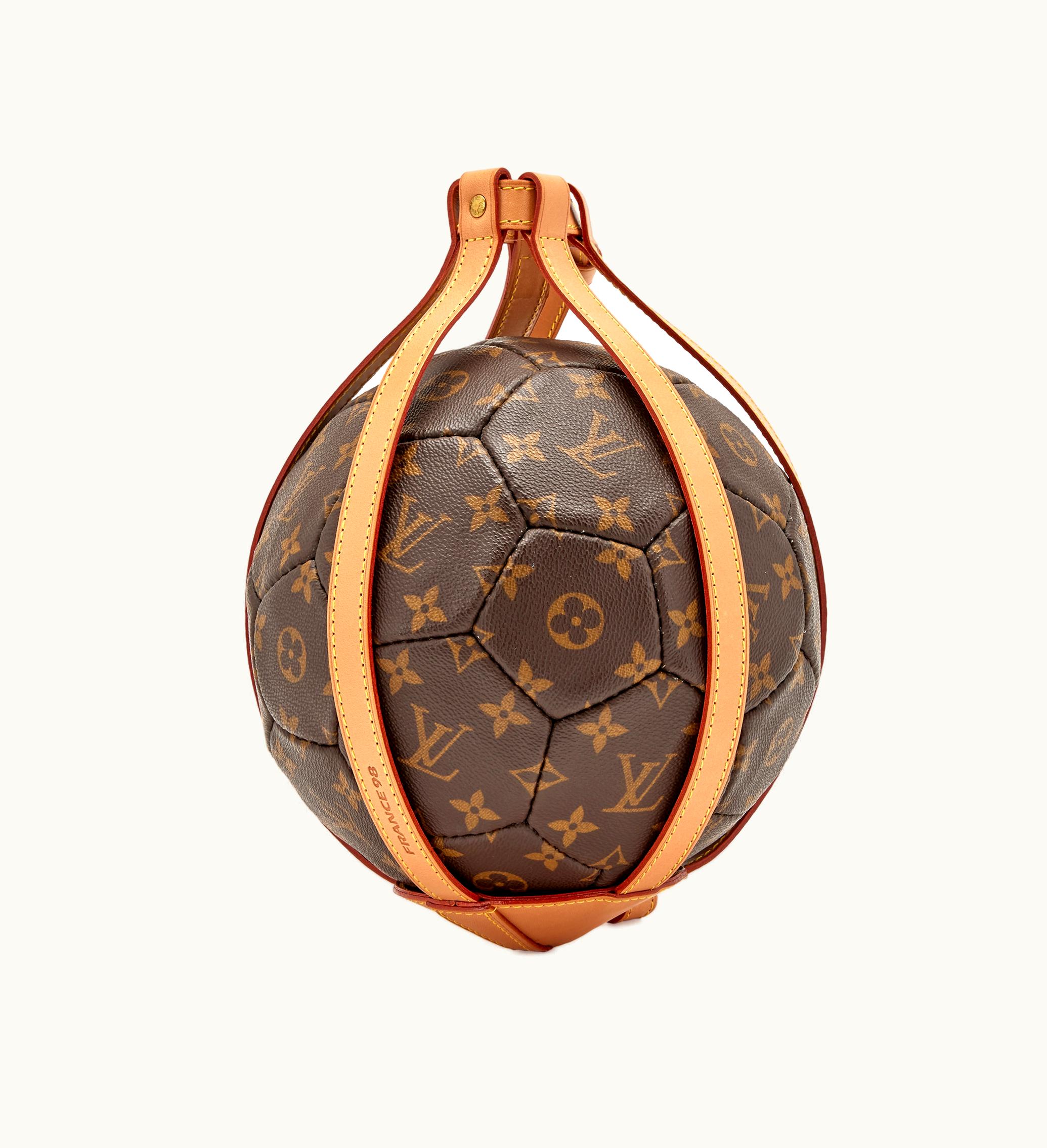 Louis Vuitton Louis Vuitton 1998 FIFA World Cup France Soccer Ball, adorned with its iconic monogram pattern