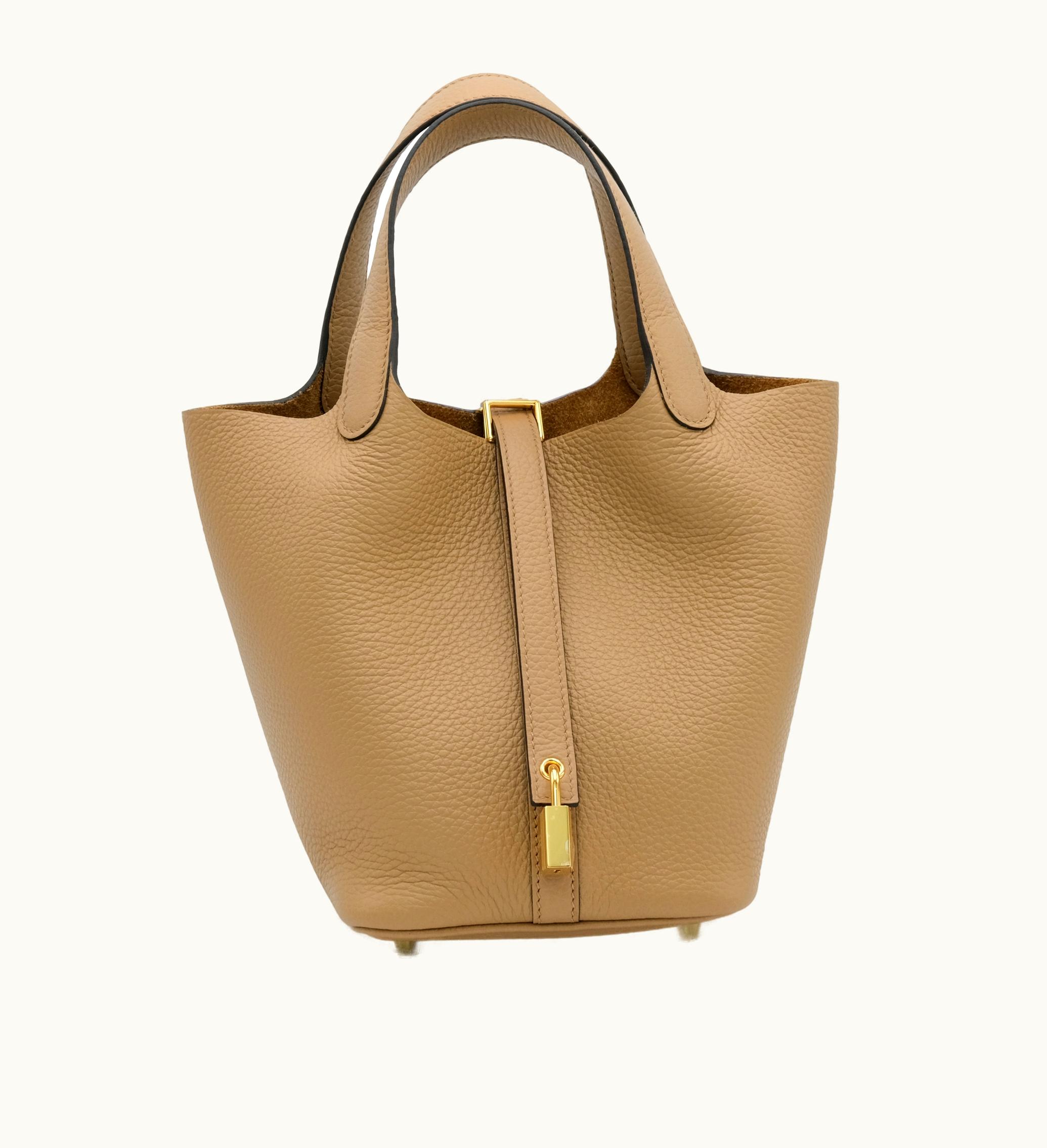 Hermès Hermès Chai Clemence Picotin Lock 18 Gold Hardware, 2023