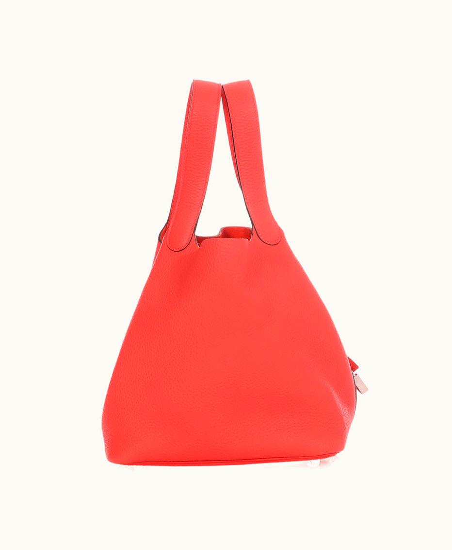 Hermès Hermès Rose Texas Picotin Lock 22 Clémence with Palladium Hardware, 2022