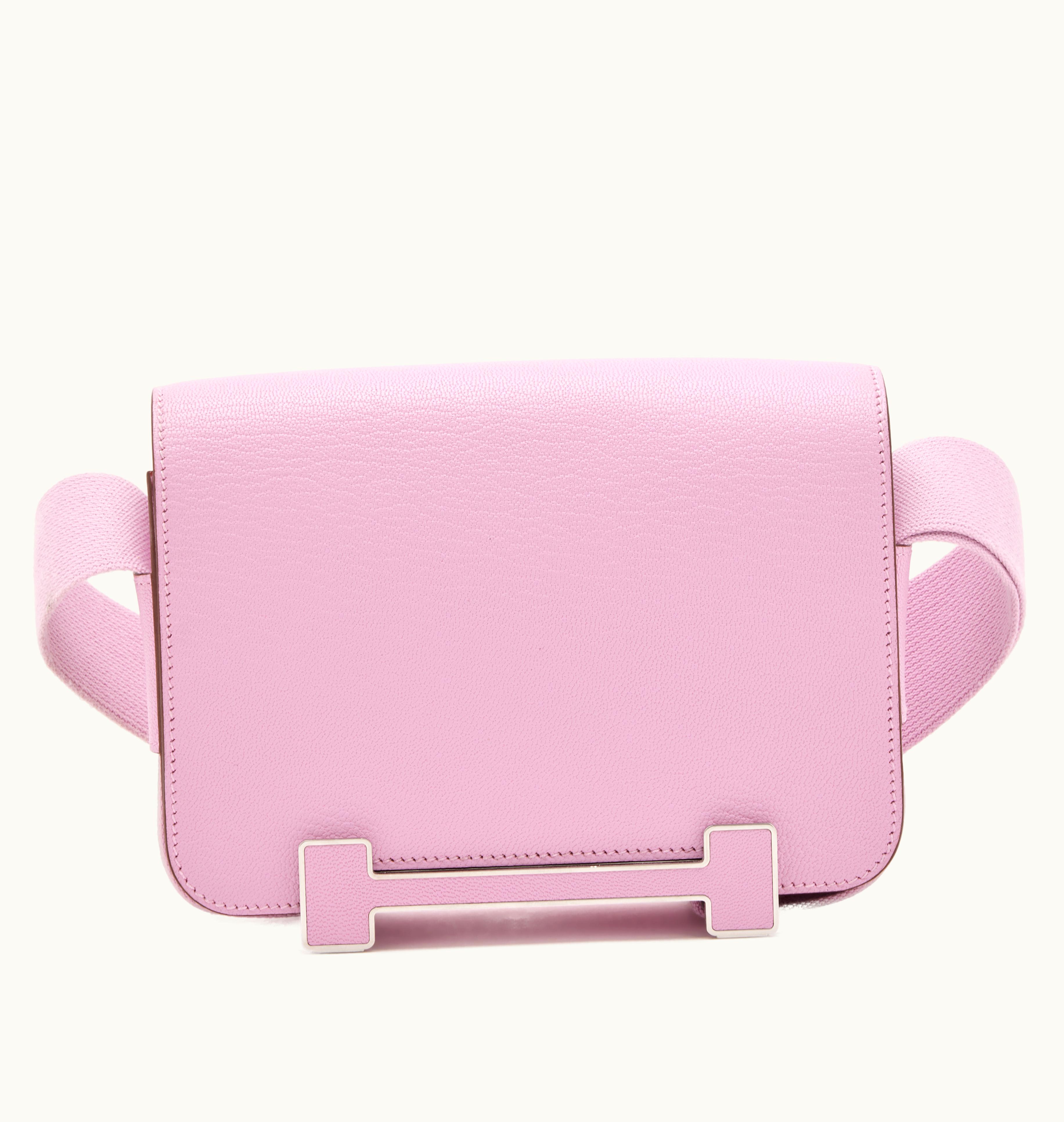 Hermès Hermès 2023 will see the release of the Hermès Mauve Sylvestre Chèvre Mysore Geta adorned with Palladium Hardware