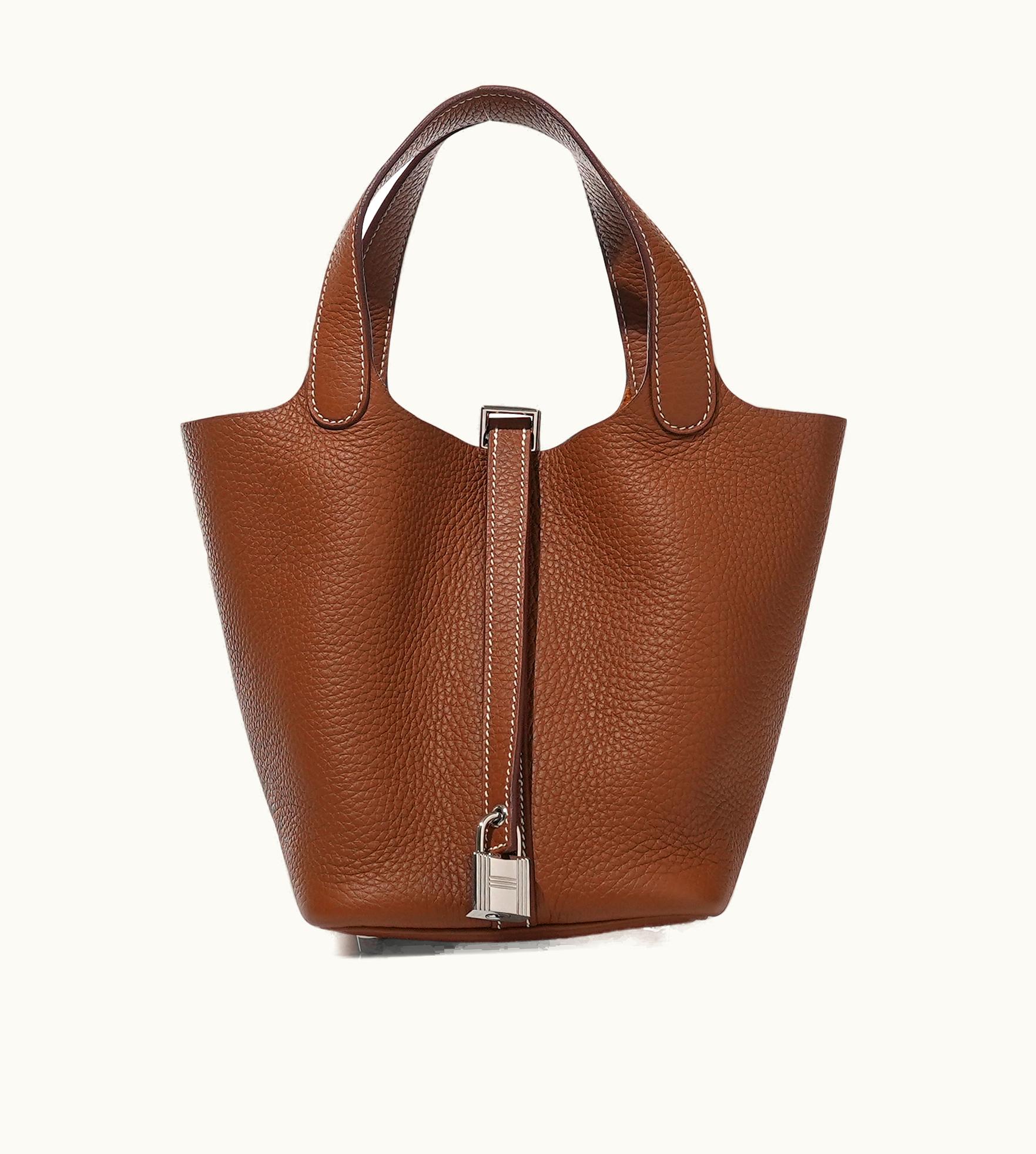 Hermès Hermès 2022 Hermès Gold Clemence Picotin Lock 18 with Palladium Hardware