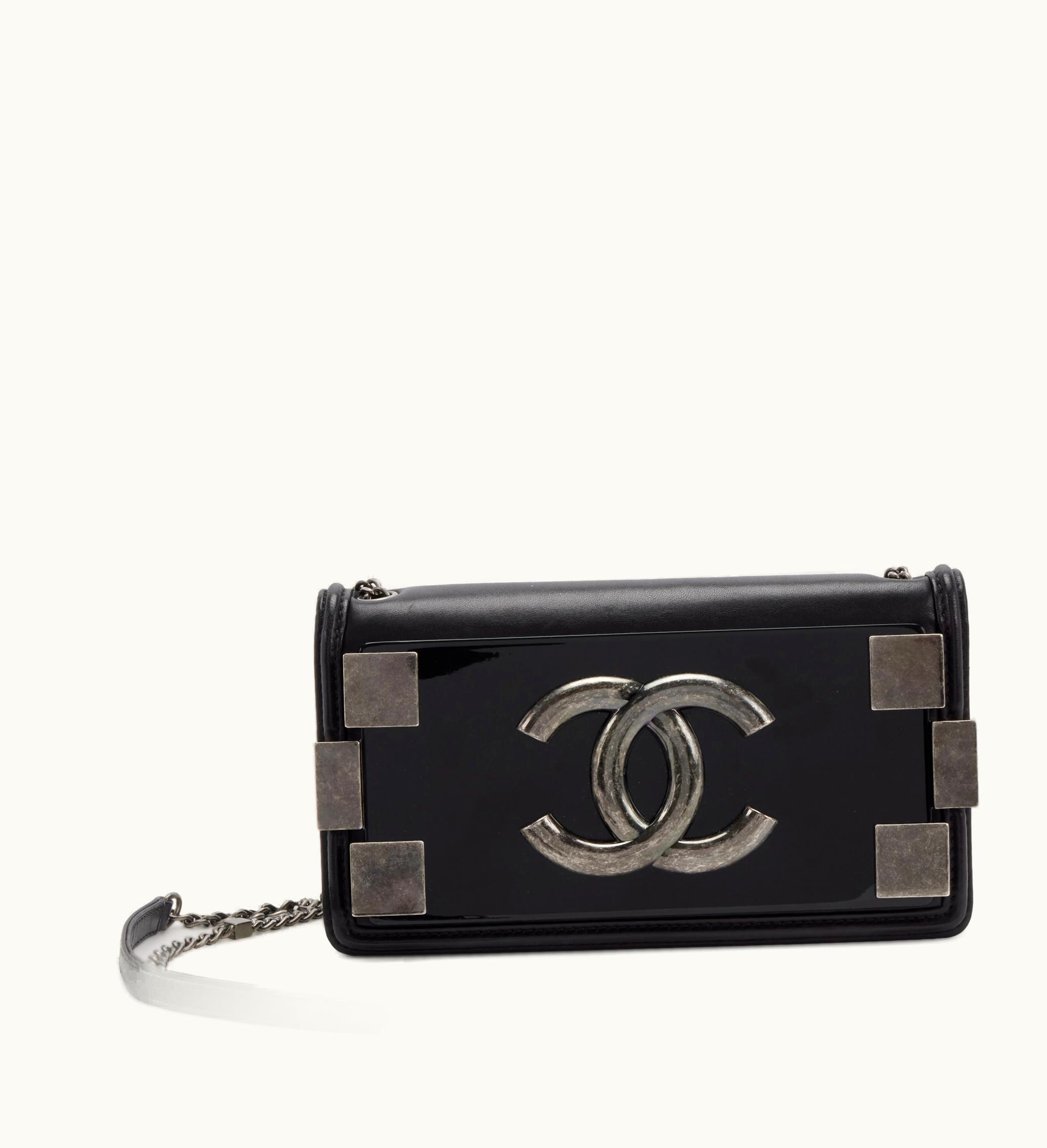 Chanel Chanel Ruthenium Hardware Chanel Black Quilted Lambskin and Plexiglass Lego Brick, 2013-2014