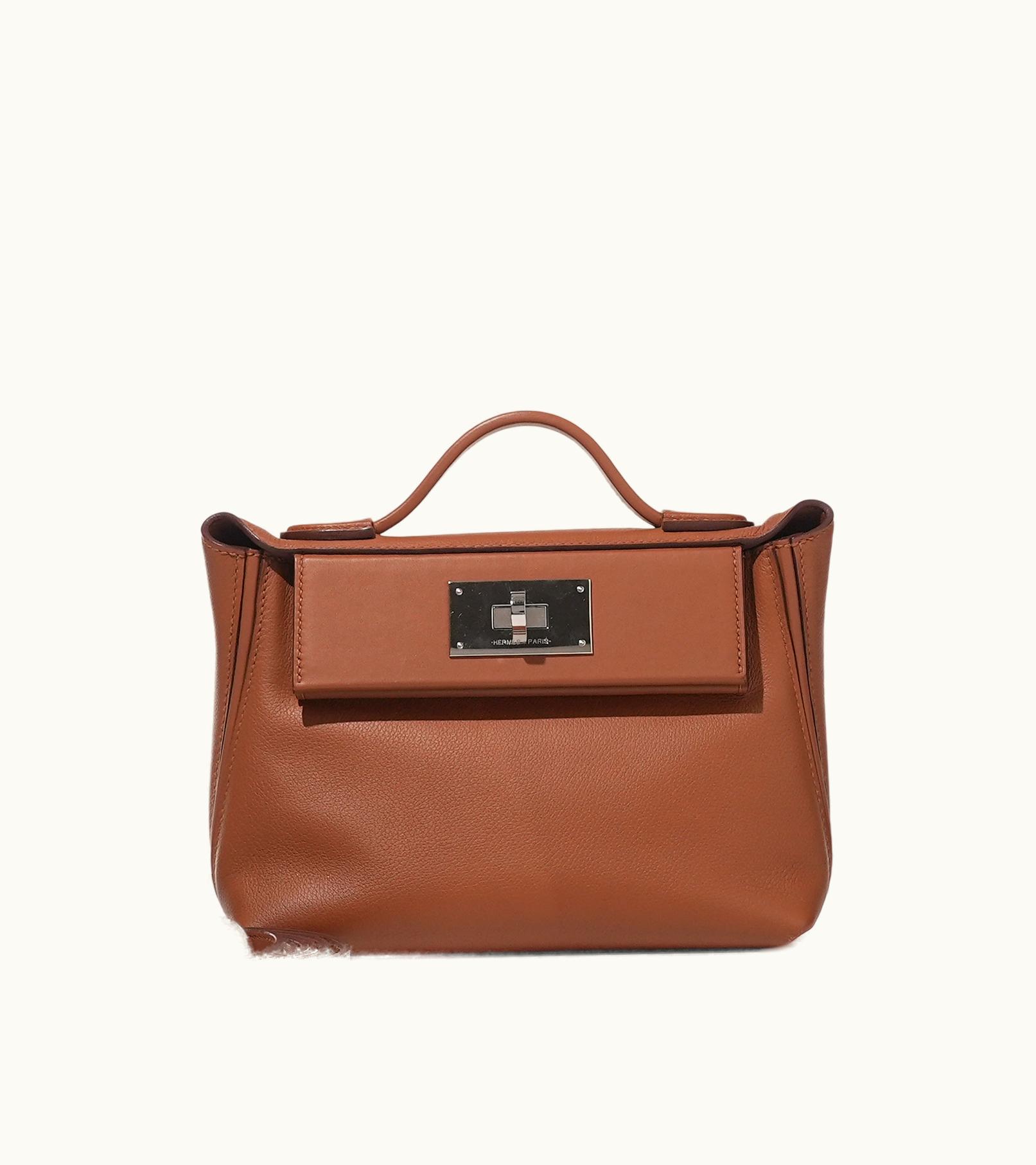 Hermès Hermès Gold Evercolor and Swift Mini 24/24 21 Palladium Hardware, 2023