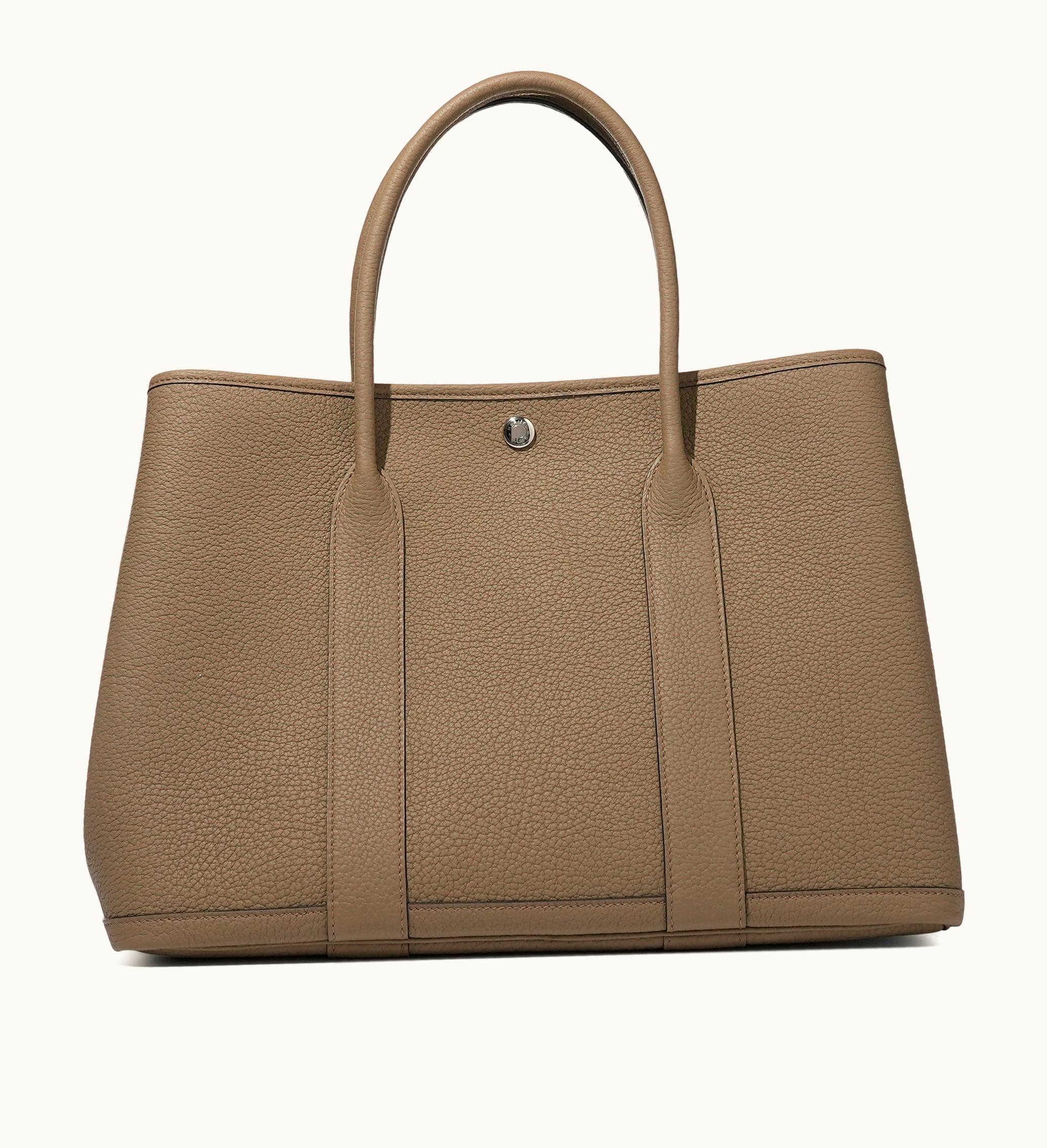 Hermès Hermès Garden Party 36 PM in Hermès Beige Marfa Negonda with Palladium Hardware, 2023