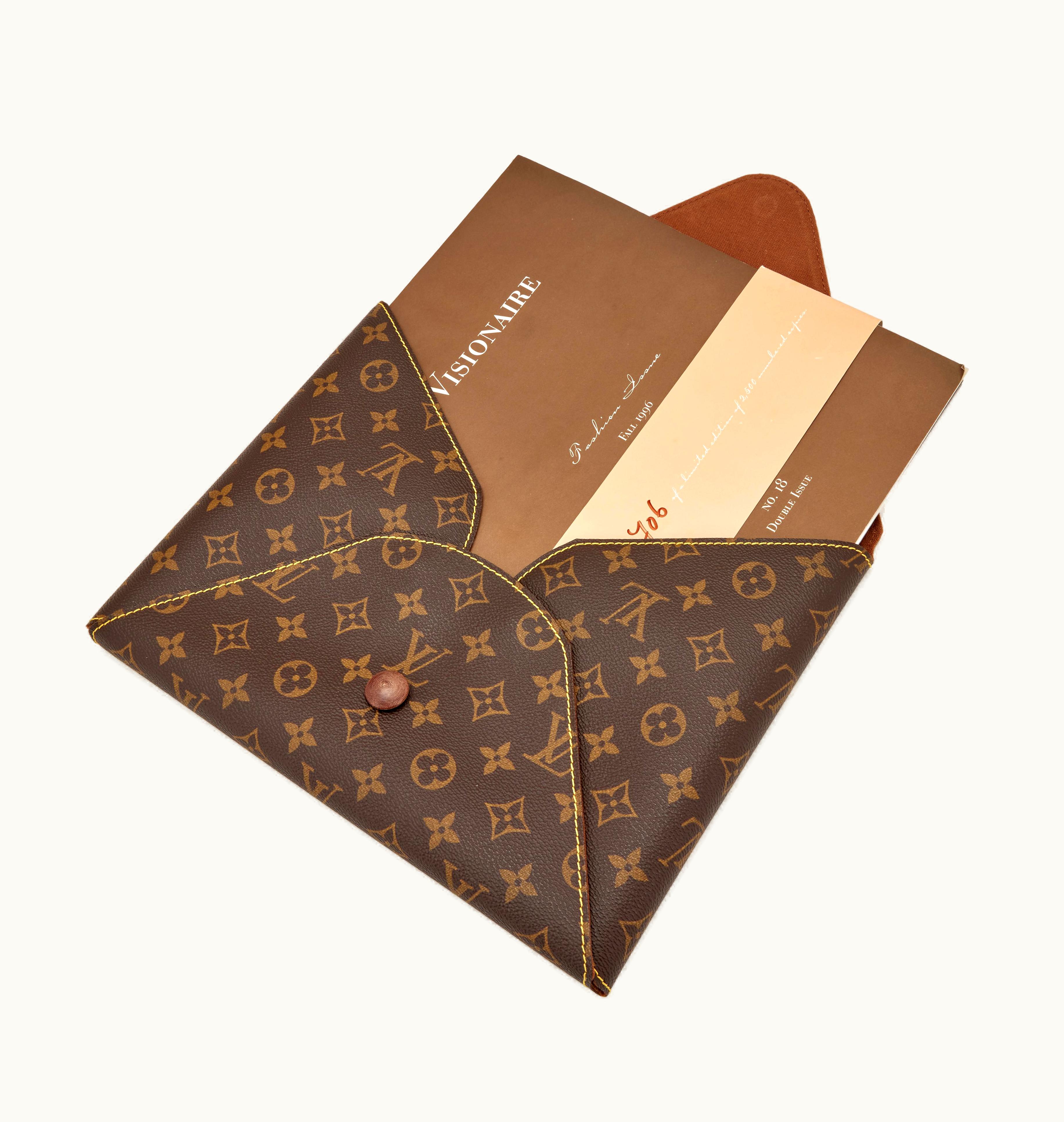 Louis Vuitton Louis Vuitton Brown Monogram Coated Canvas Portfolio Case and Visionaire 18 Fashion Special, 1996