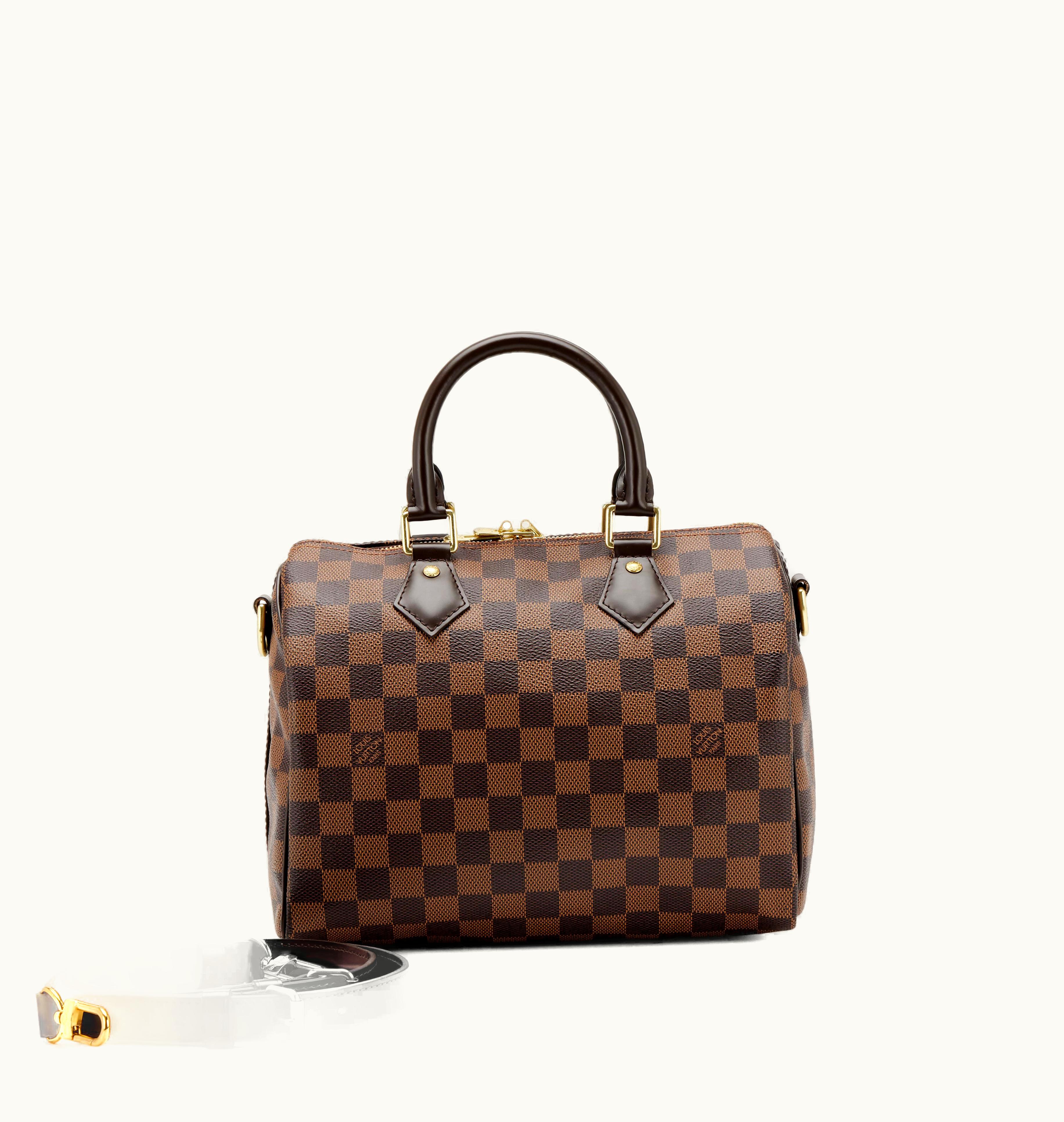 Louis Vuitton Louis Vuitton 2017 Louis Vuitton Speedy Bandouliere 25 in Ebene Damier Canvas with Gold Hardware