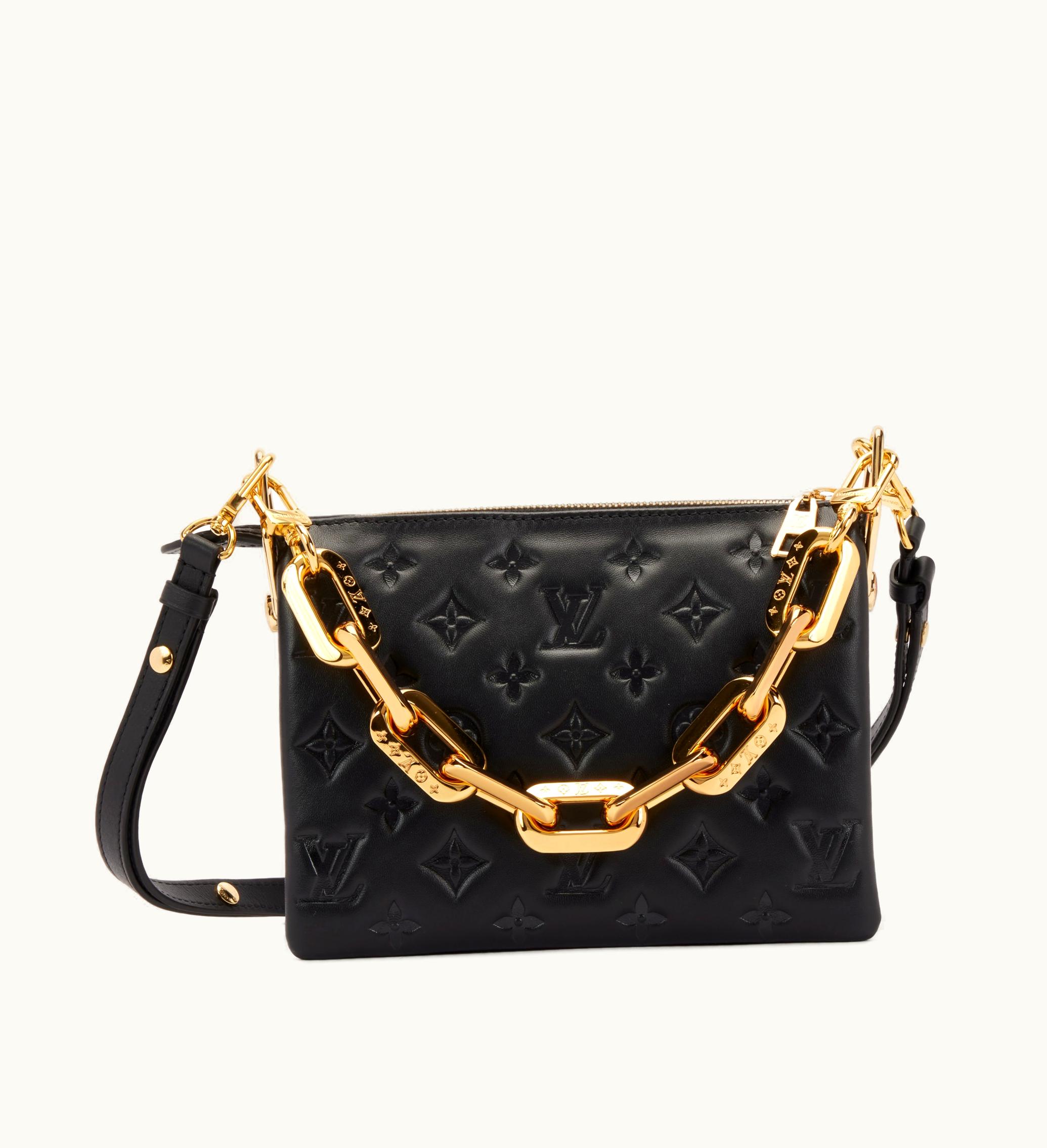 Louis Vuitton Louis Vuitton 2021 Louis Vuitton Coussin BB in Black Monogram Puffy Lambskin with Gold Hardware