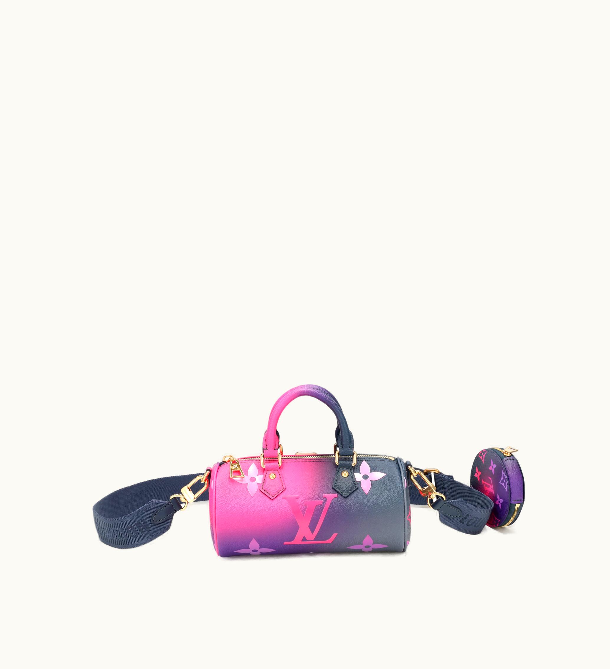 Louis Vuitton Louis Vuitton 2021-2022 Louis Vuitton Midnight Fuchsia Papillion BB Coated Canvas Gold Hardware