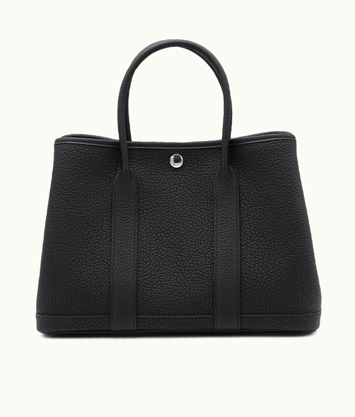 Hermès Hermès Black Negonda Garden Party 30 TPM Palladium Hardware, 2023