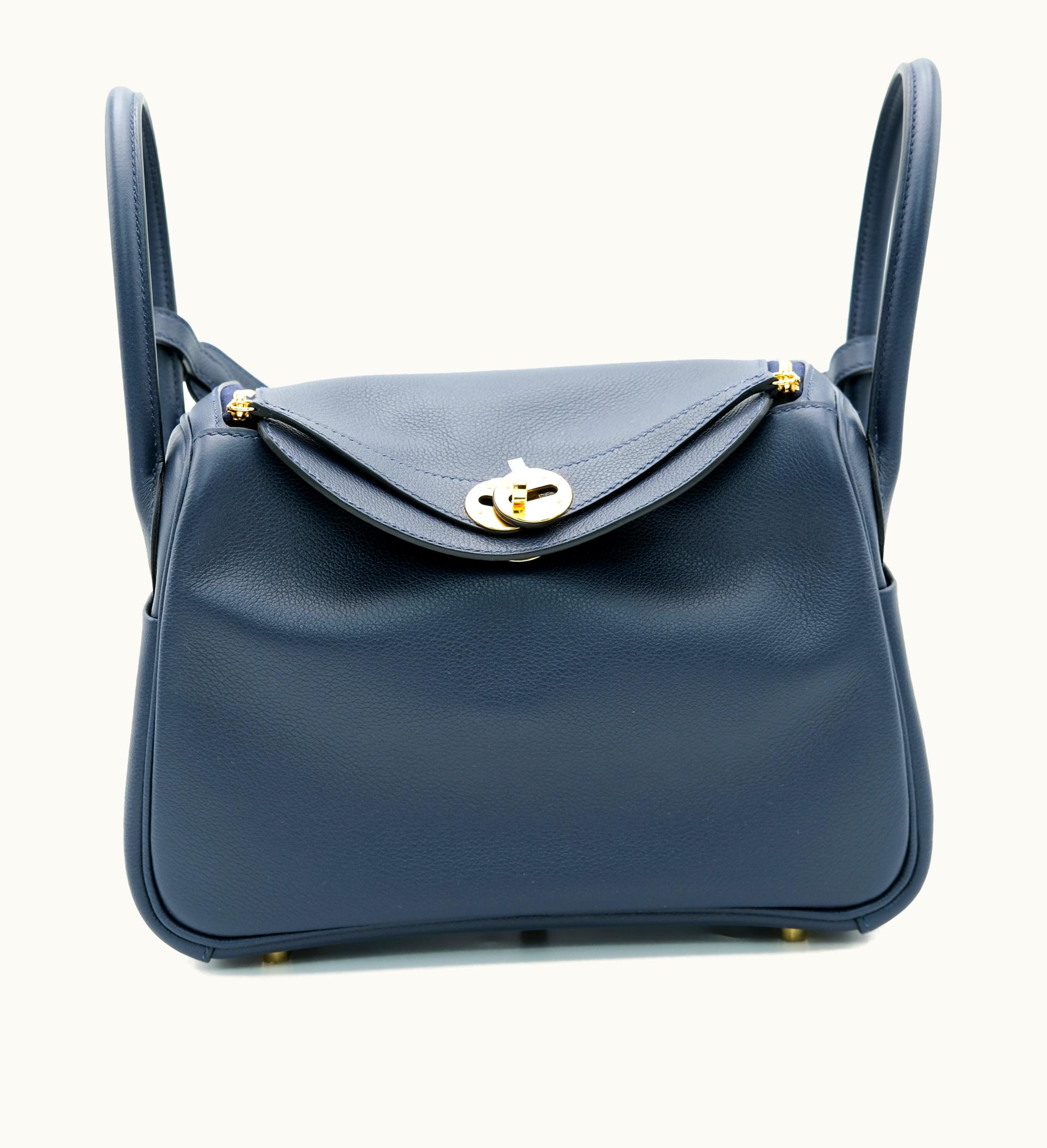 Hermès Hermès Bleu Nuit Evercolor Lindy 26 Gold Hardware, 2023
