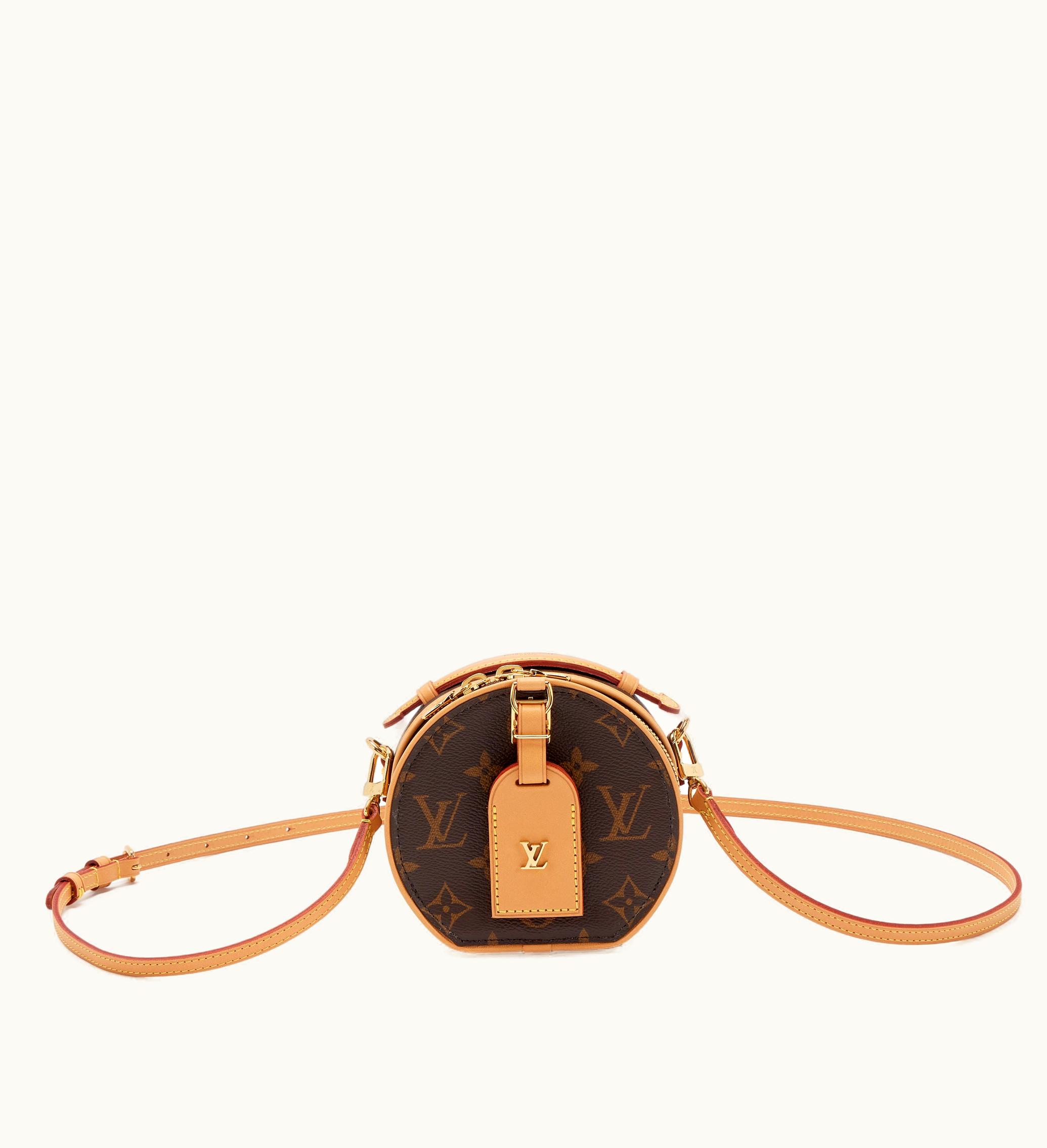Louis Vuitton Louis Vuitton Mini Boîte Chapeau in Ebene Monogram Coated Canvas with Gold Hardware, 2021-2022 Edition