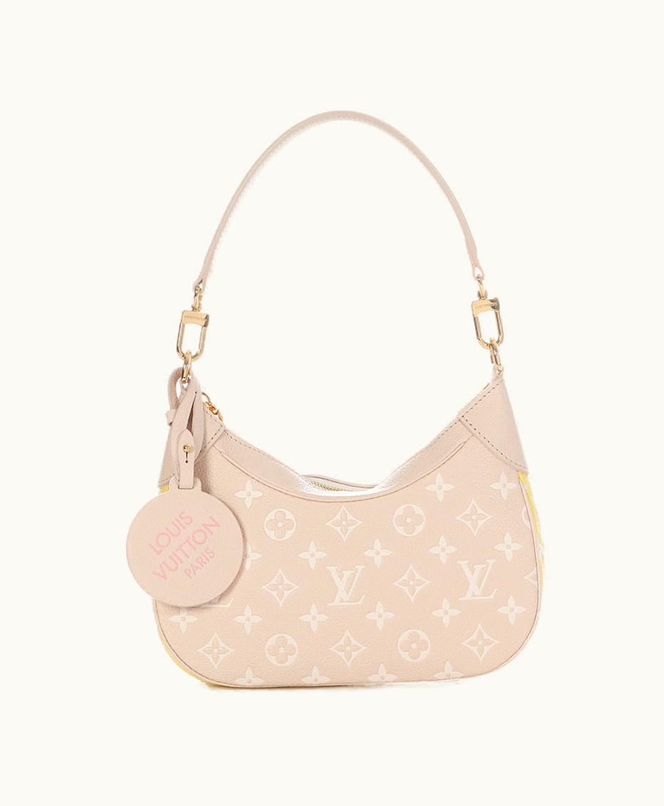 Louis Vuitton Louis Vuitton 2022 Spring in The City Bagatelle NM Gold Hardware, Louis Vuitton Empreinte Leather Monogram in Pink, Beige, and Yellow