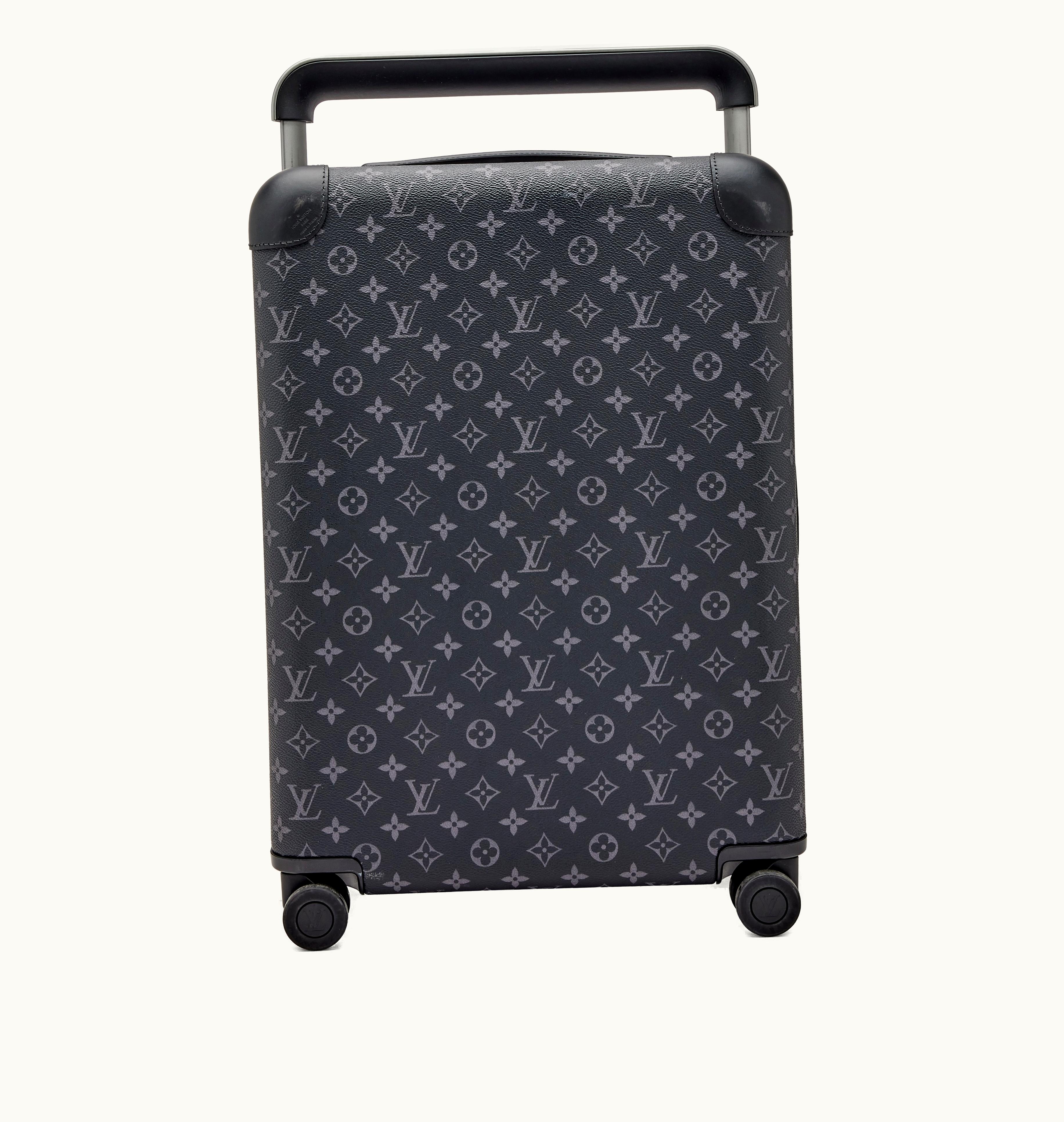 Louis Vuitton 2022 Louis Vuitton Monogram Eclipse Horizon 55 Trolley featuring stunning silver hardware