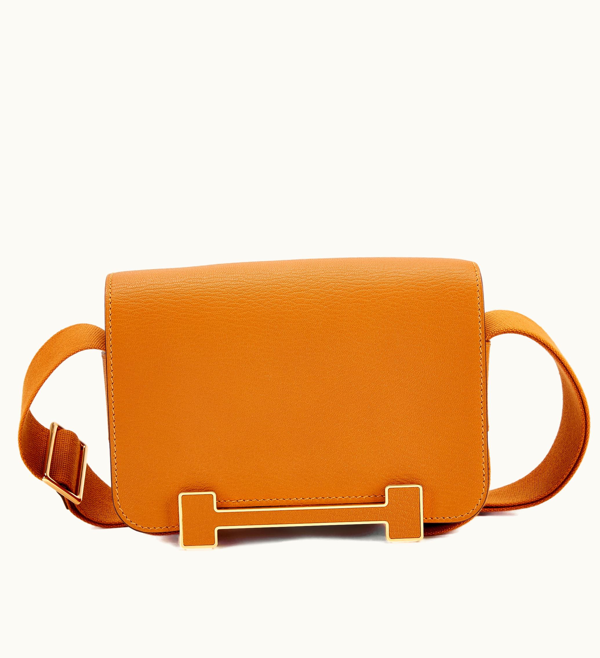 Hermès Caramel Chèvre Mysore Geta Gold Hardware, 2023 - Recast