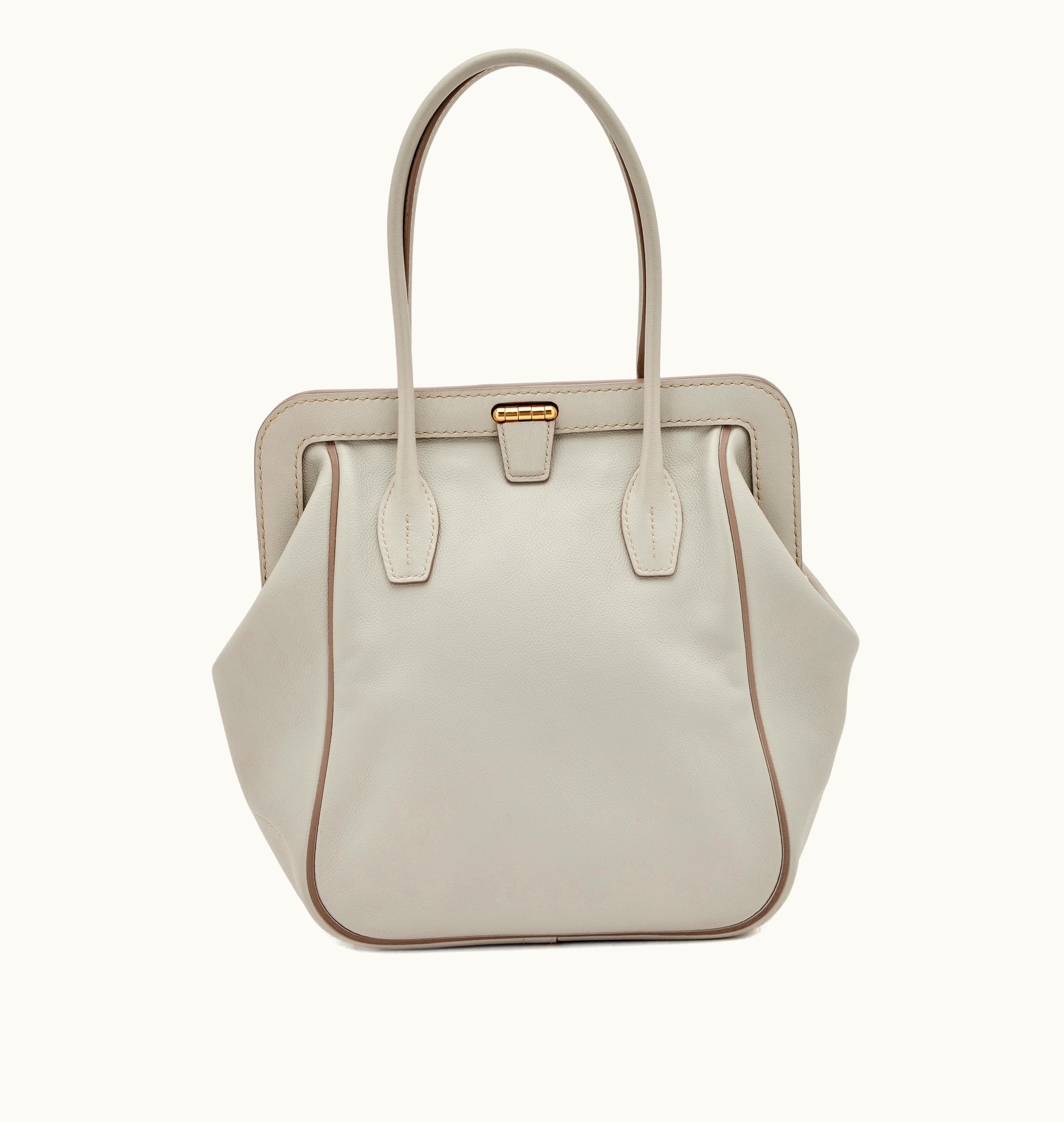 Hermès Pearl Grey Evercolor Convoyeur GM with Gold Hardware, 2014