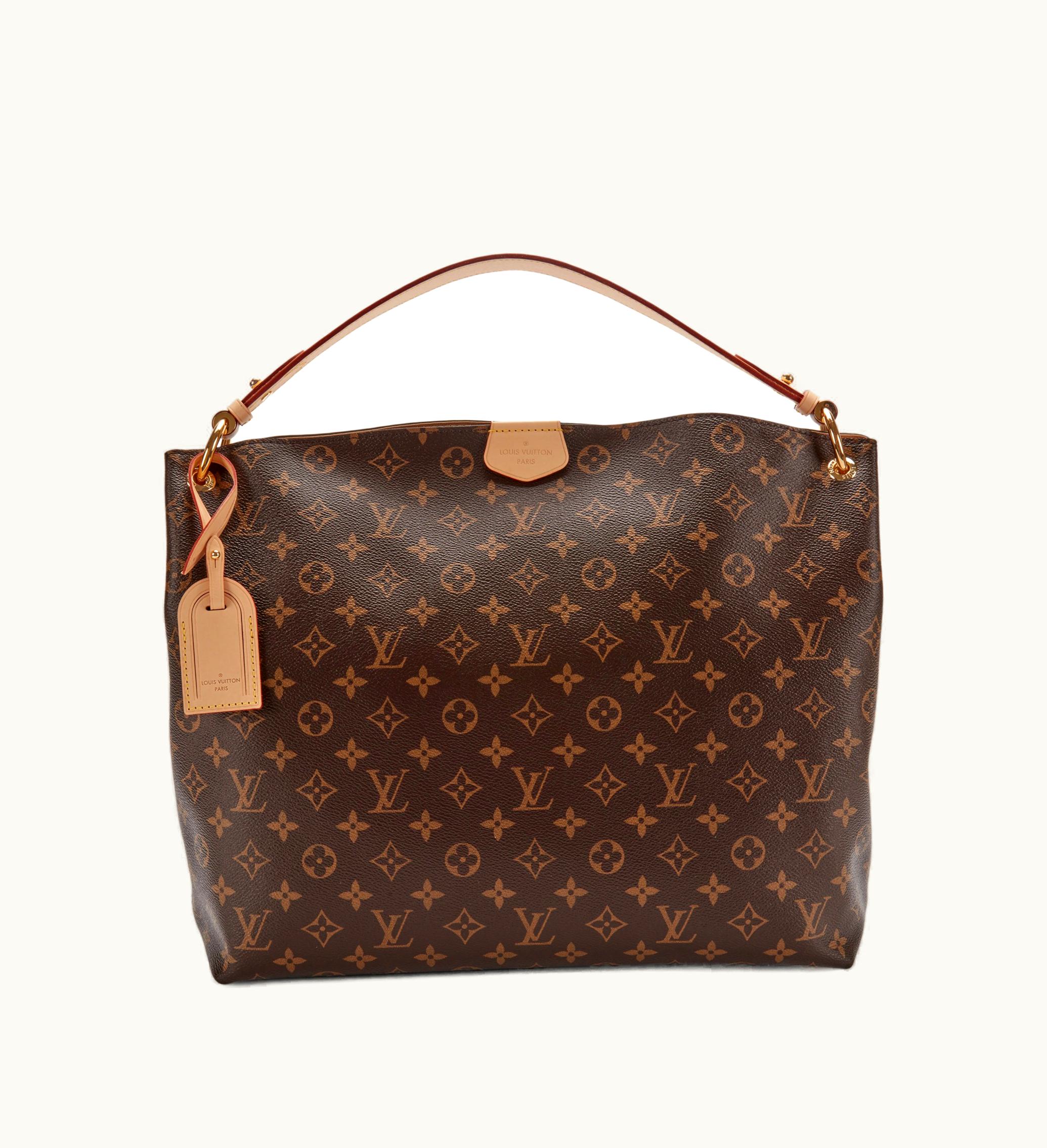 Louis Vuitton 2021 Louis Vuitton Graceful MM Gold Hardware in Ebene Monogram Coated Canvas