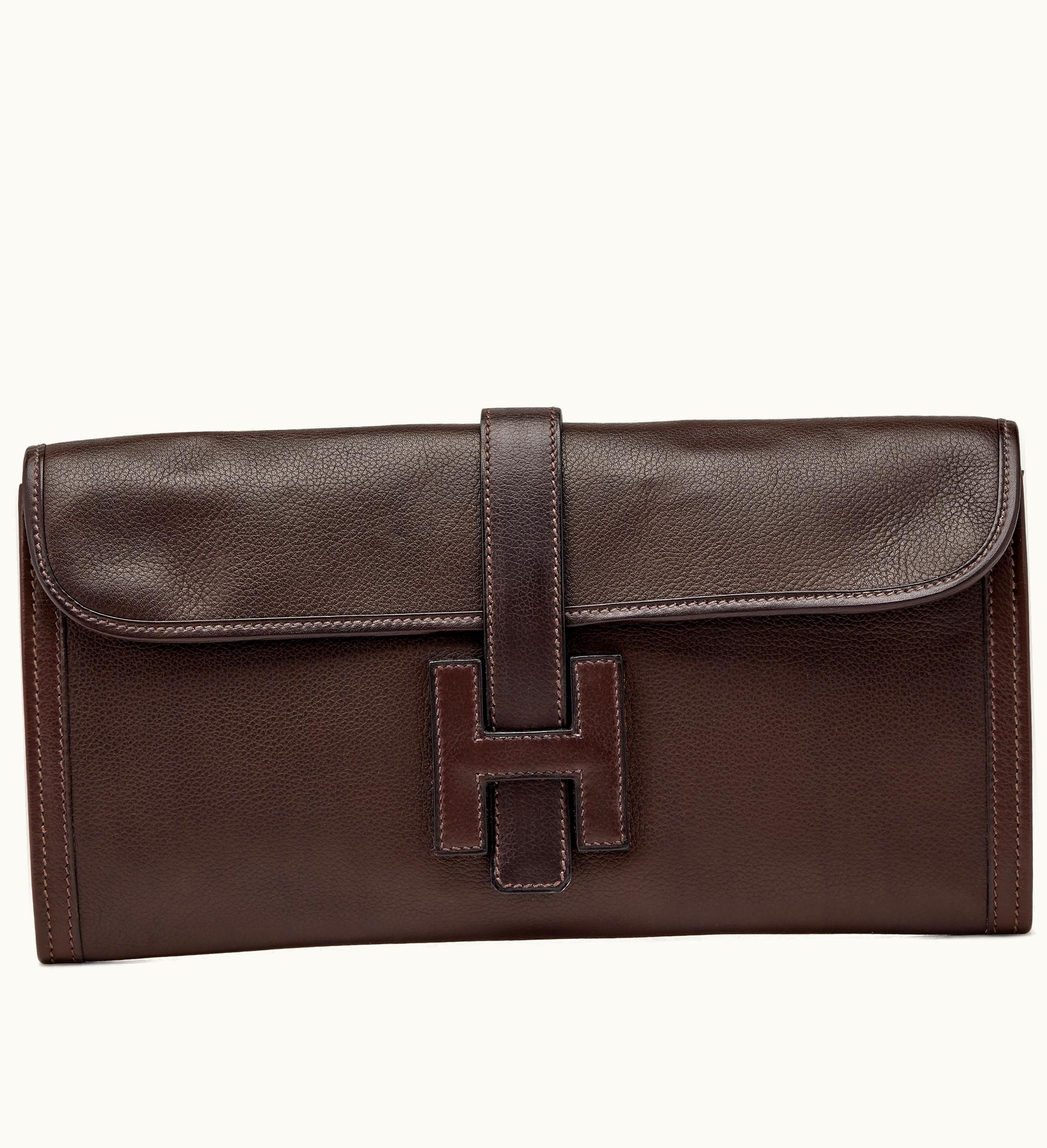Hermès 2007 Hermès Jige Elan in Ebene Evergrain