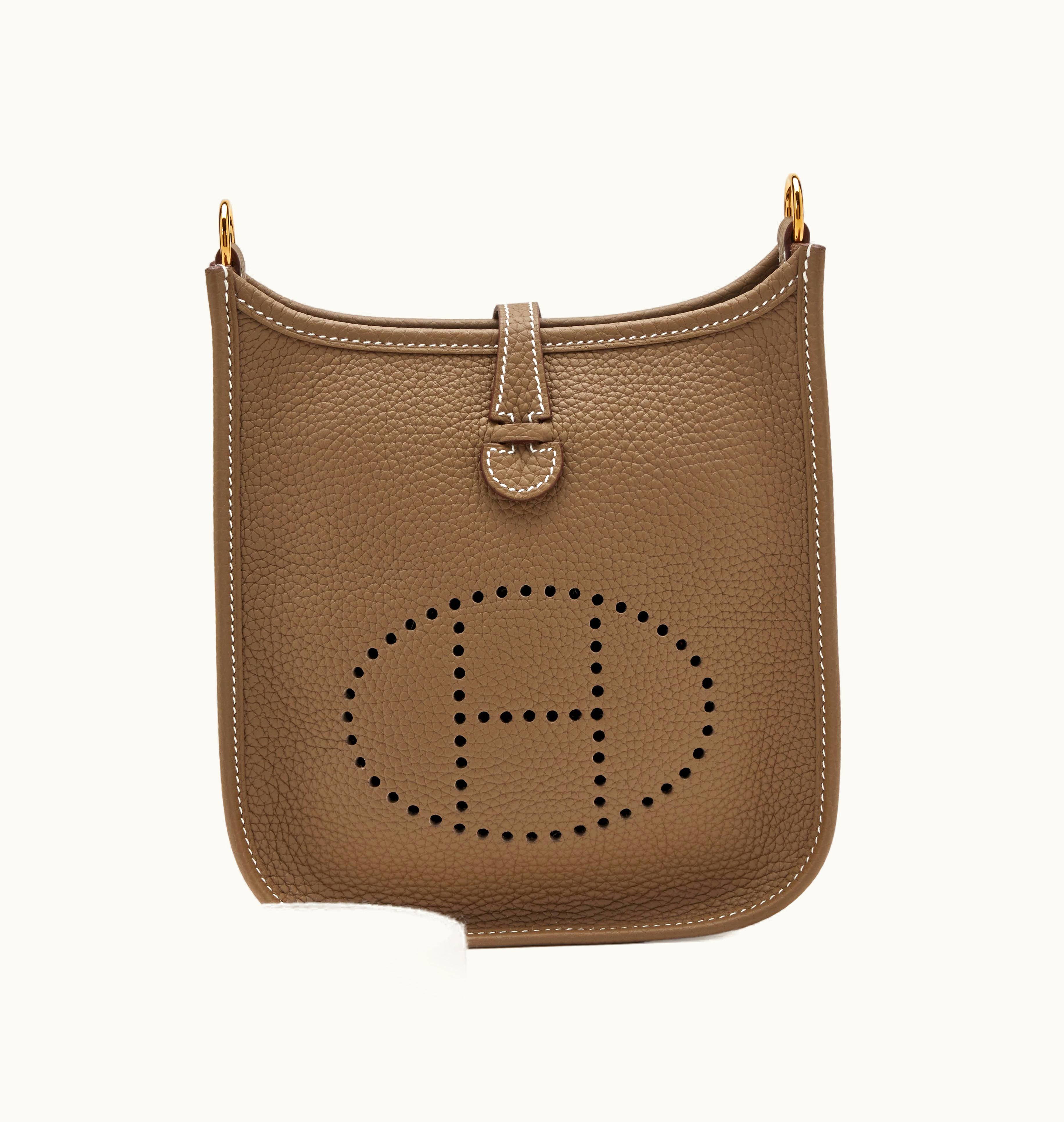 Hermès Etoupe Clemence Evelyne TPM 16 Gold Hardware, 2022