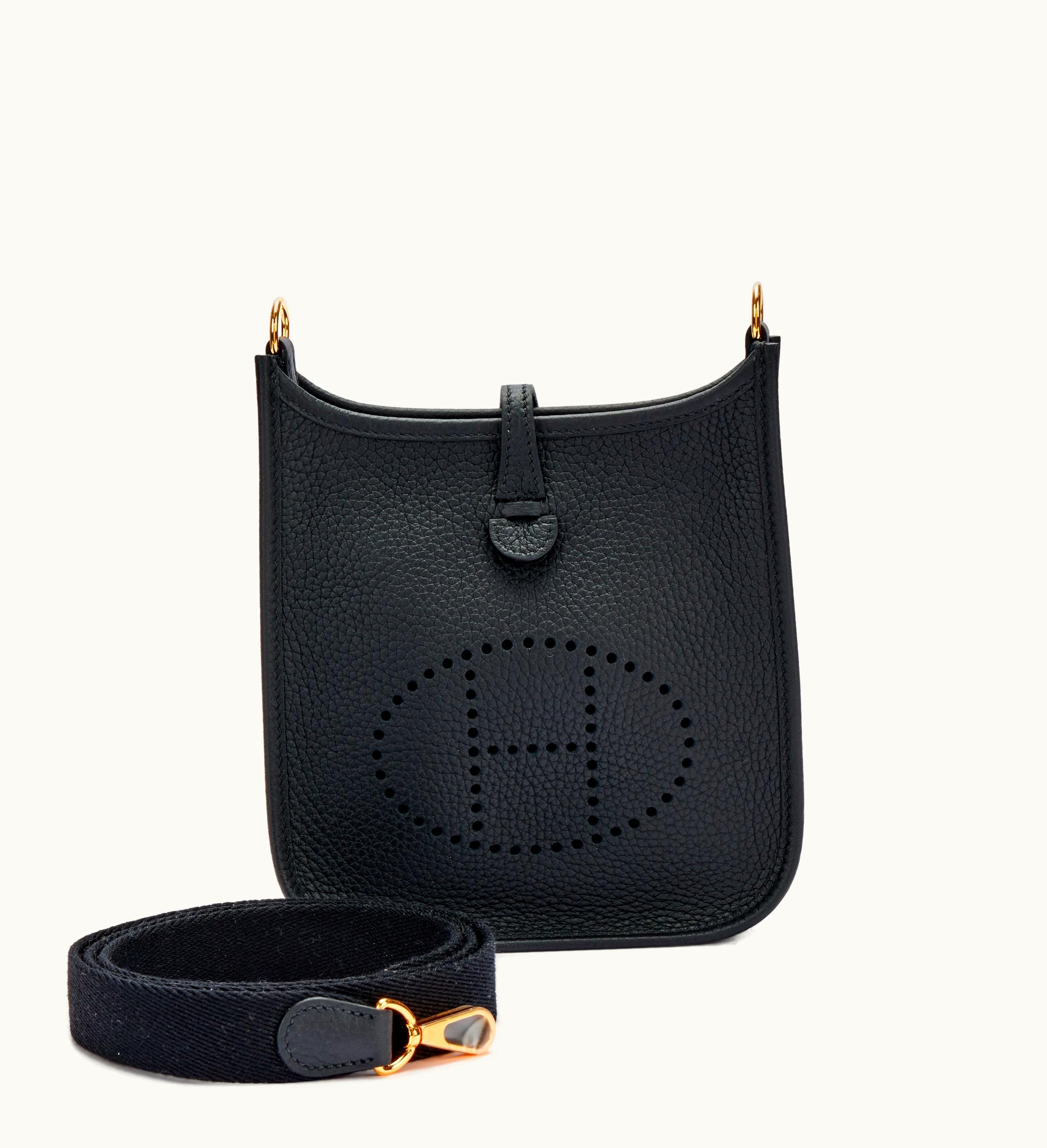 Hermès Black Clemence Evelyne II TPM 16 with Gold Hardware from Hermès, 2023