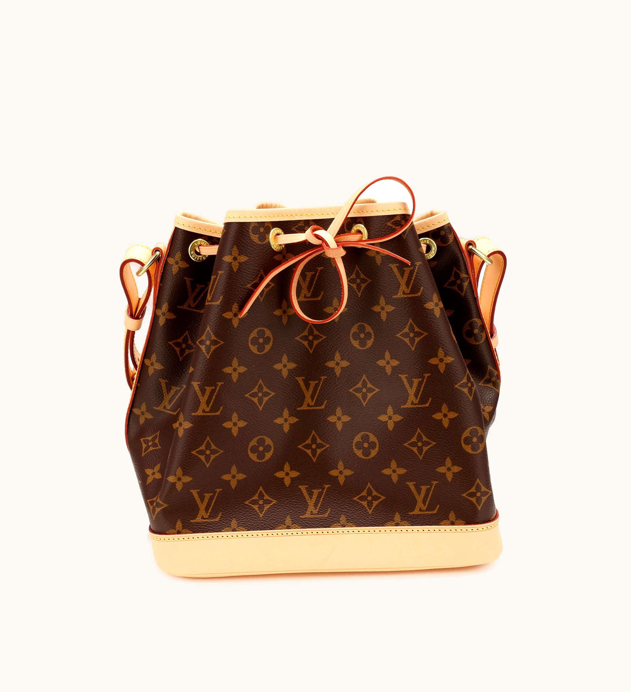 Louis Vuitton Ebene Monogram Coated Canvas Petit Noé Gold Hardware, 2021-2022: Updated Edition