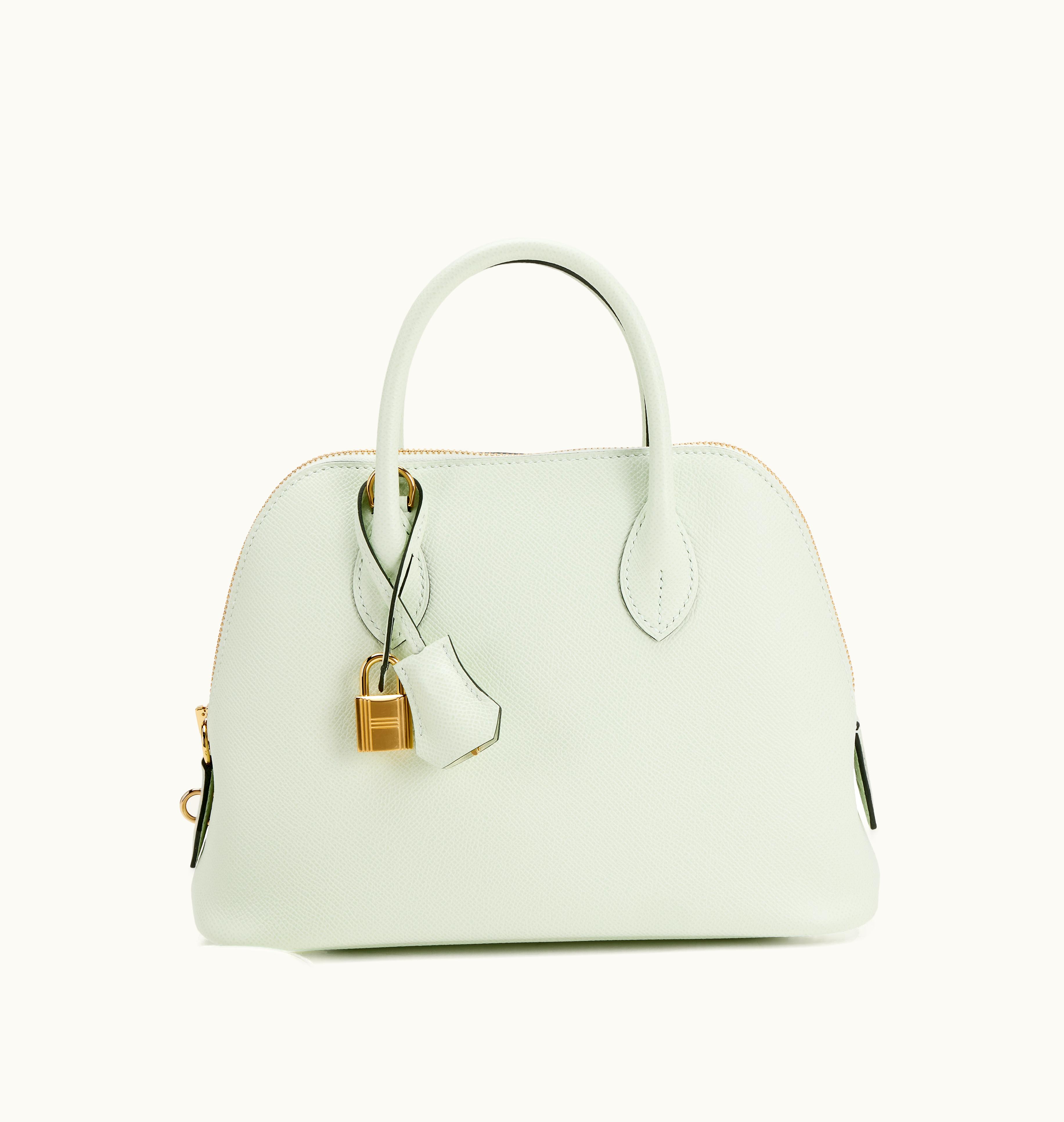 Hermès Fizz Green Epsom Bolide 25 with Gold Hardware, 2023