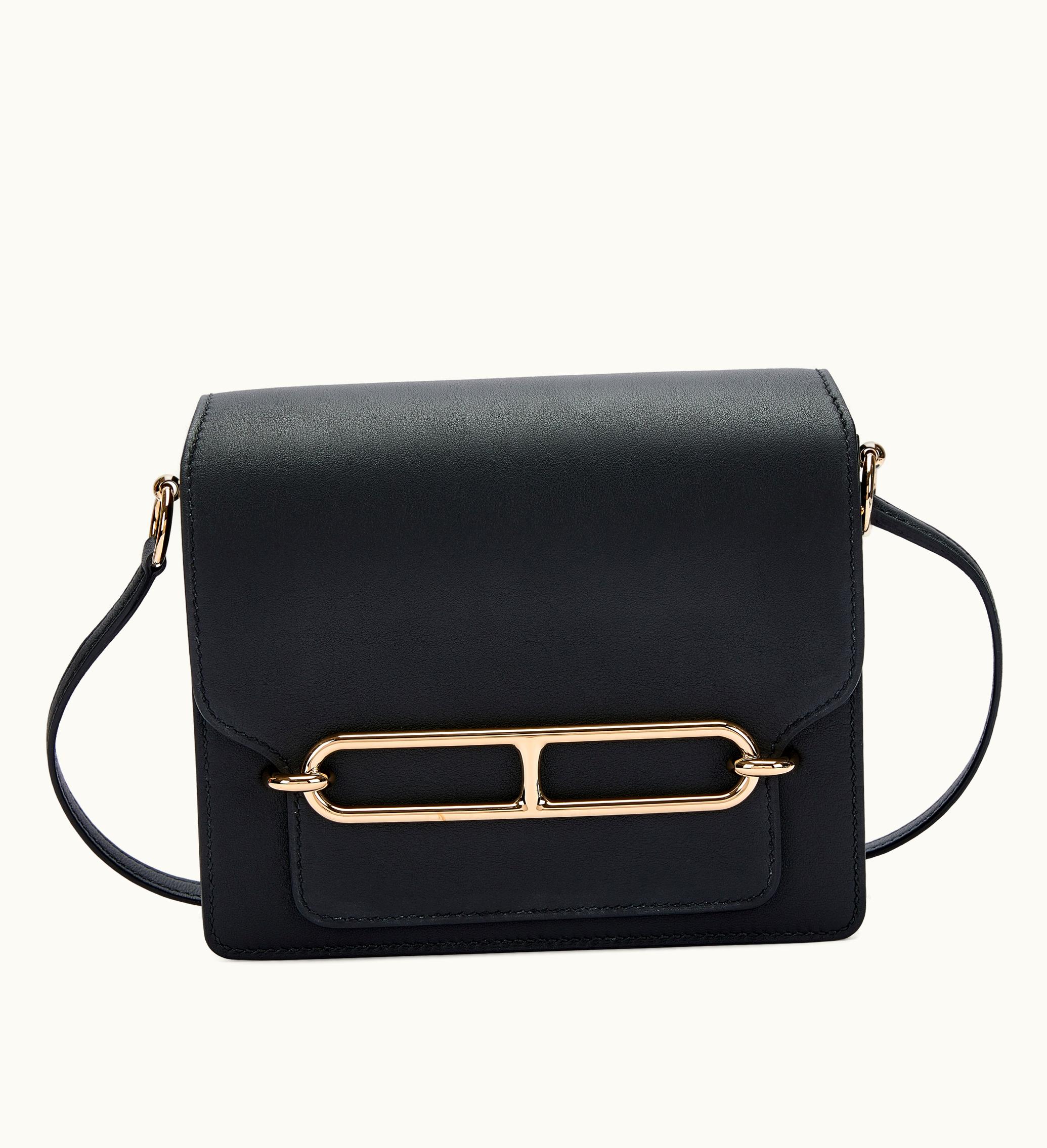 Hermès Black Swift Mini Roulis 18 with Permabrass Hardware, anticipated release in 2022