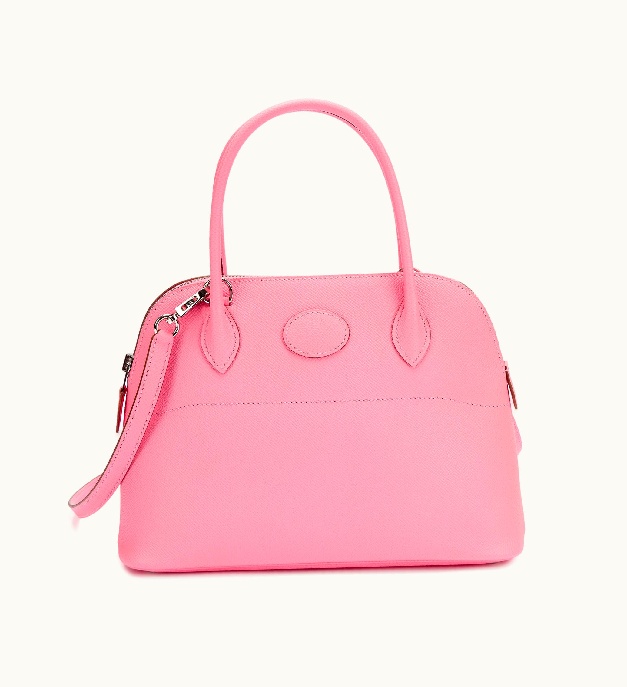 Hermès 2020 Epsom Bolide 27 by Hermès in Rose Confetti with Palladium Hardware
