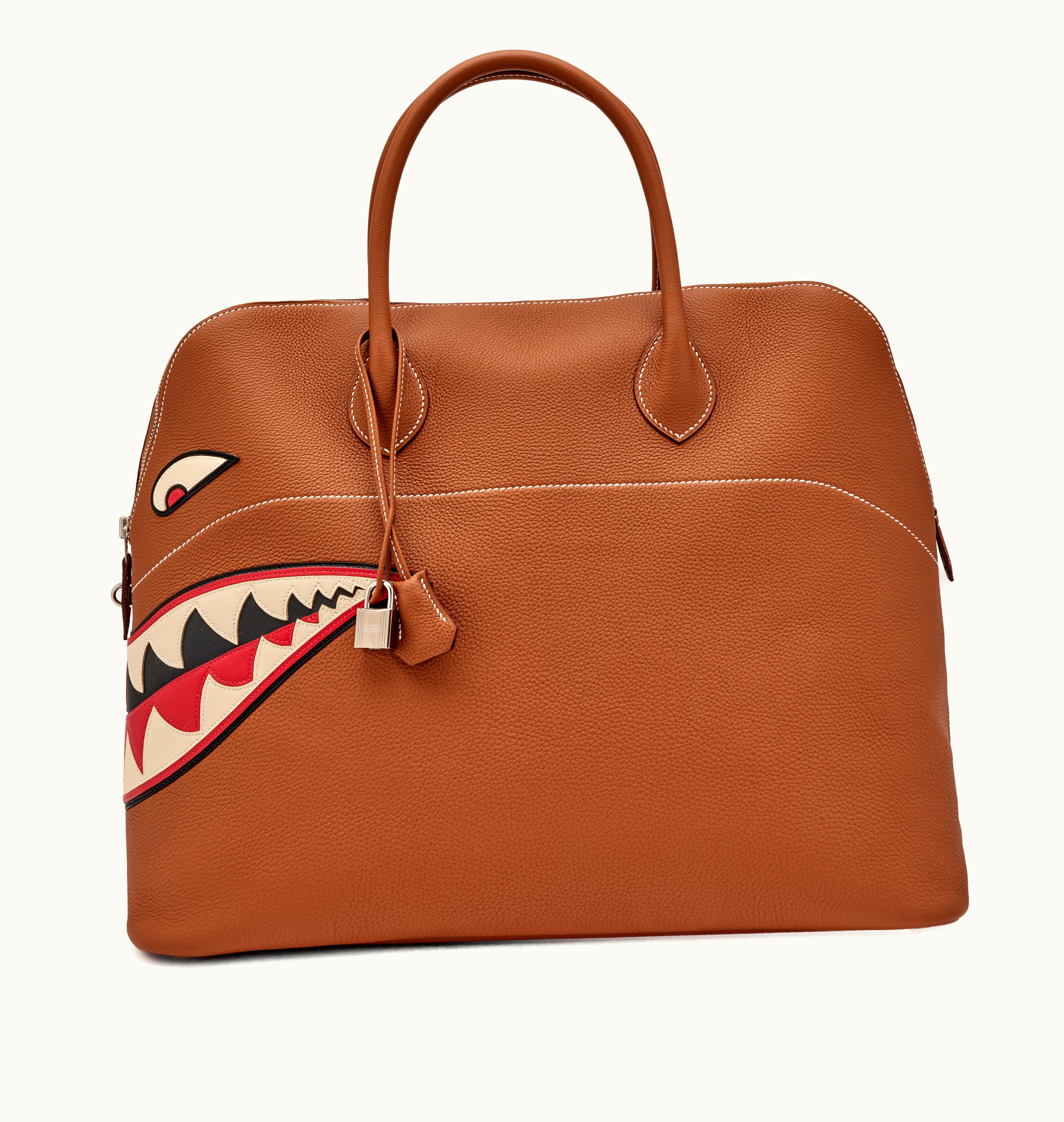 Hermès 2016 Hermès Bolide 45 with Gold Togo and Palladium Hardware