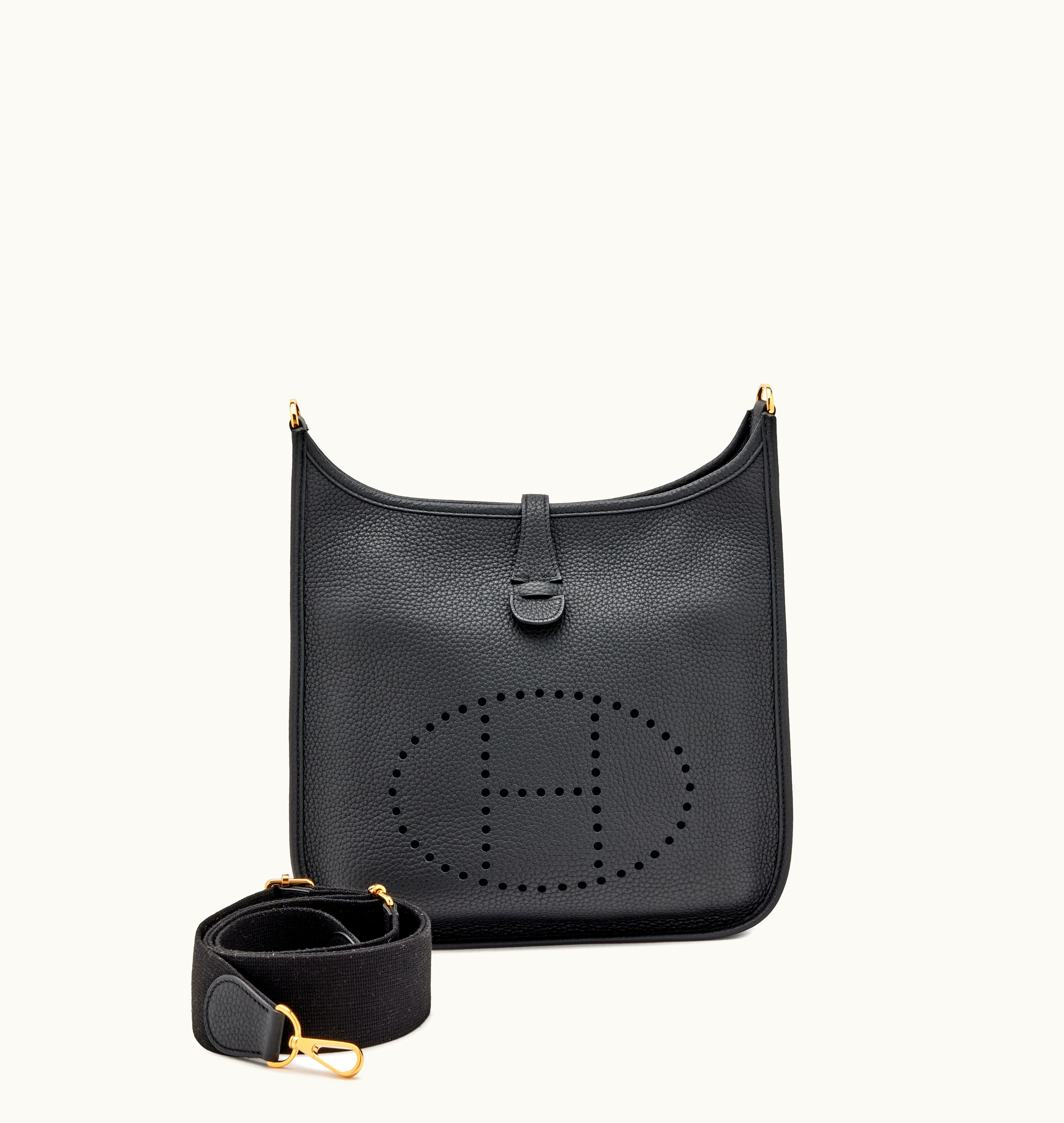 Hermès Evelyne III PM 29 Black Clemence with Gold Hardware, 2019