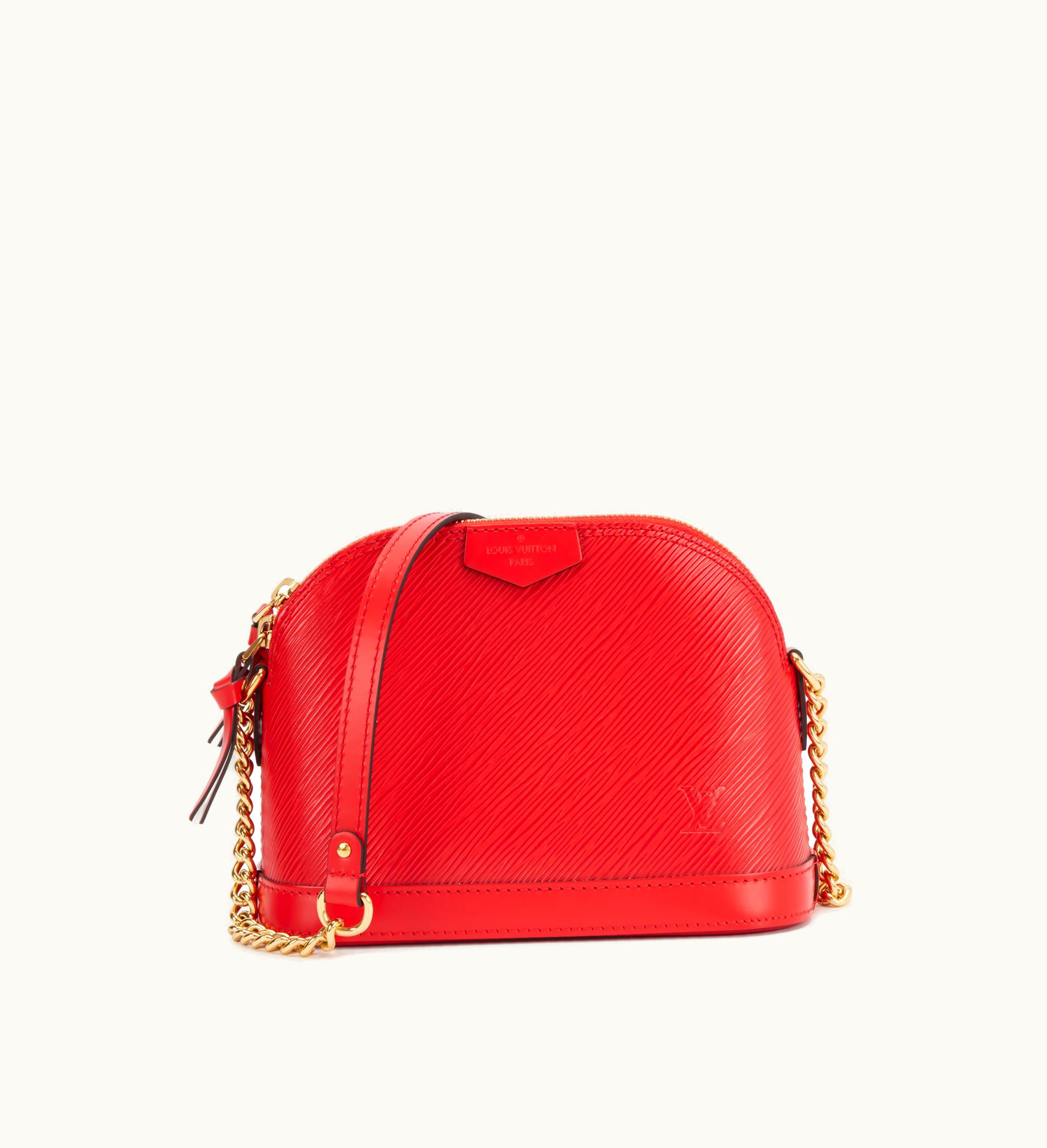 Louis Vuitton Louis Vuitton 2018 Louis Vuitton Coquelicot Epi Alma Mini with Gold Hardware