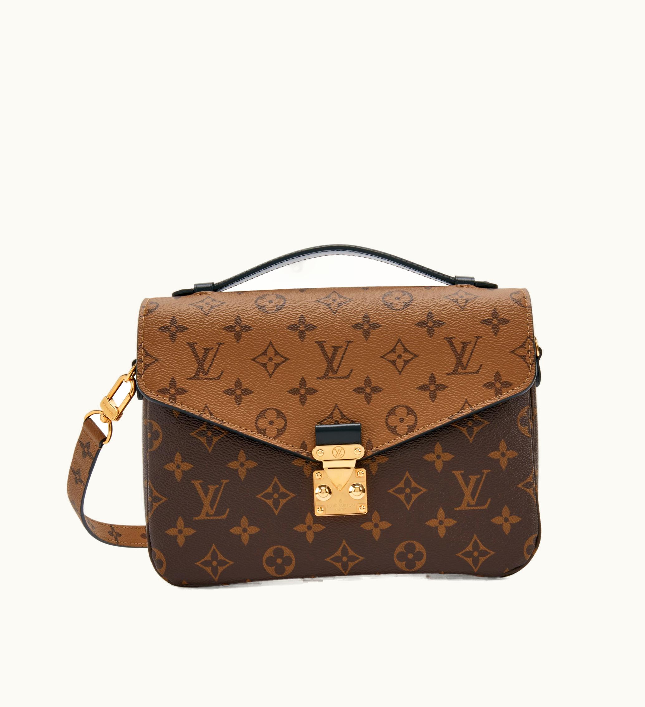 Louis Vuitton Louis Vuitton 2021 Louis Vuitton Pochette Métis Gold Hardware in Brown Reverse Monogram Coated Canvas
