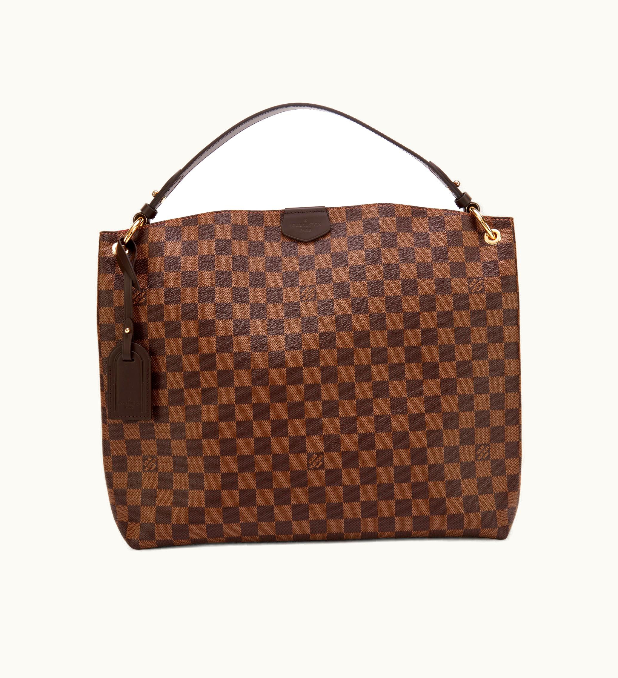 Louis Vuitton Louis Vuitton 2021 Louis Vuitton Graceful MM in Damier Ebene Coated Canvas with Gold Hardware