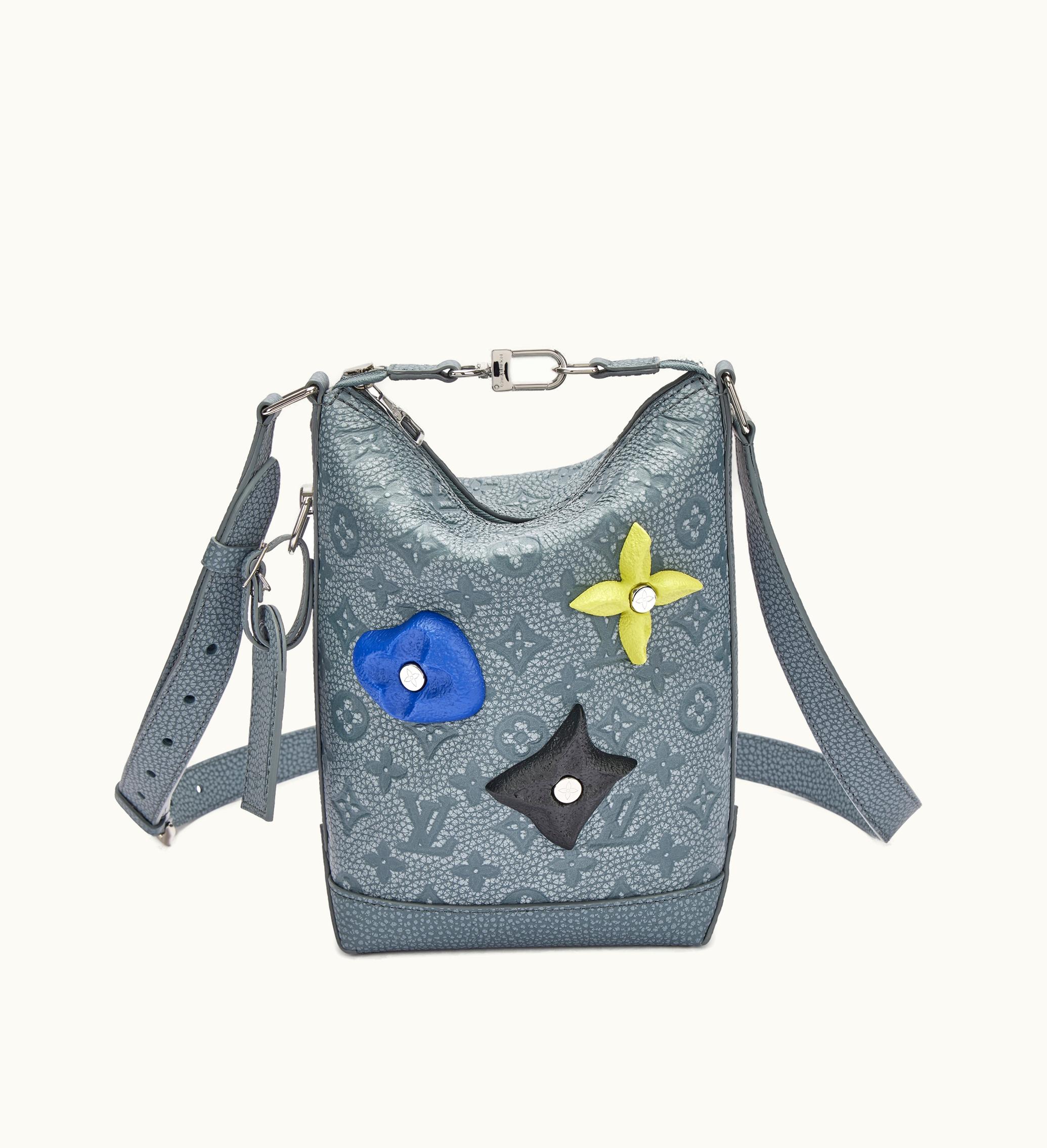 Louis Vuitton Louis Vuitton Silver Hardware 2022 Louis Vuitton Monogram Calfskin Hobo Cruiser PM in Grey, Green, Blue, and Black