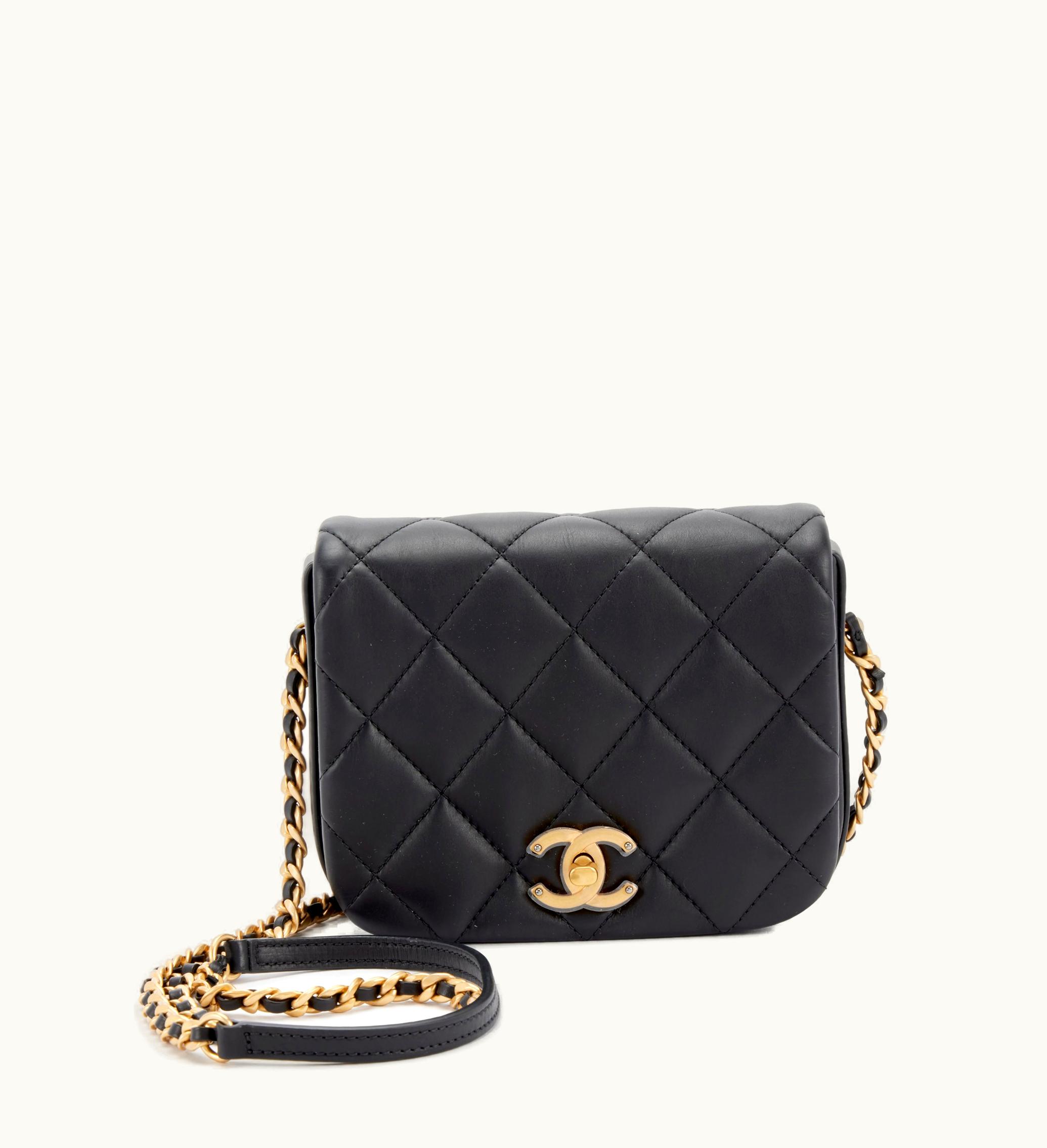 Chanel Chanel 2020 Chanel Fashion Therapy Bag in Black Quilted Calfskin with Gold Hardware, Mini size