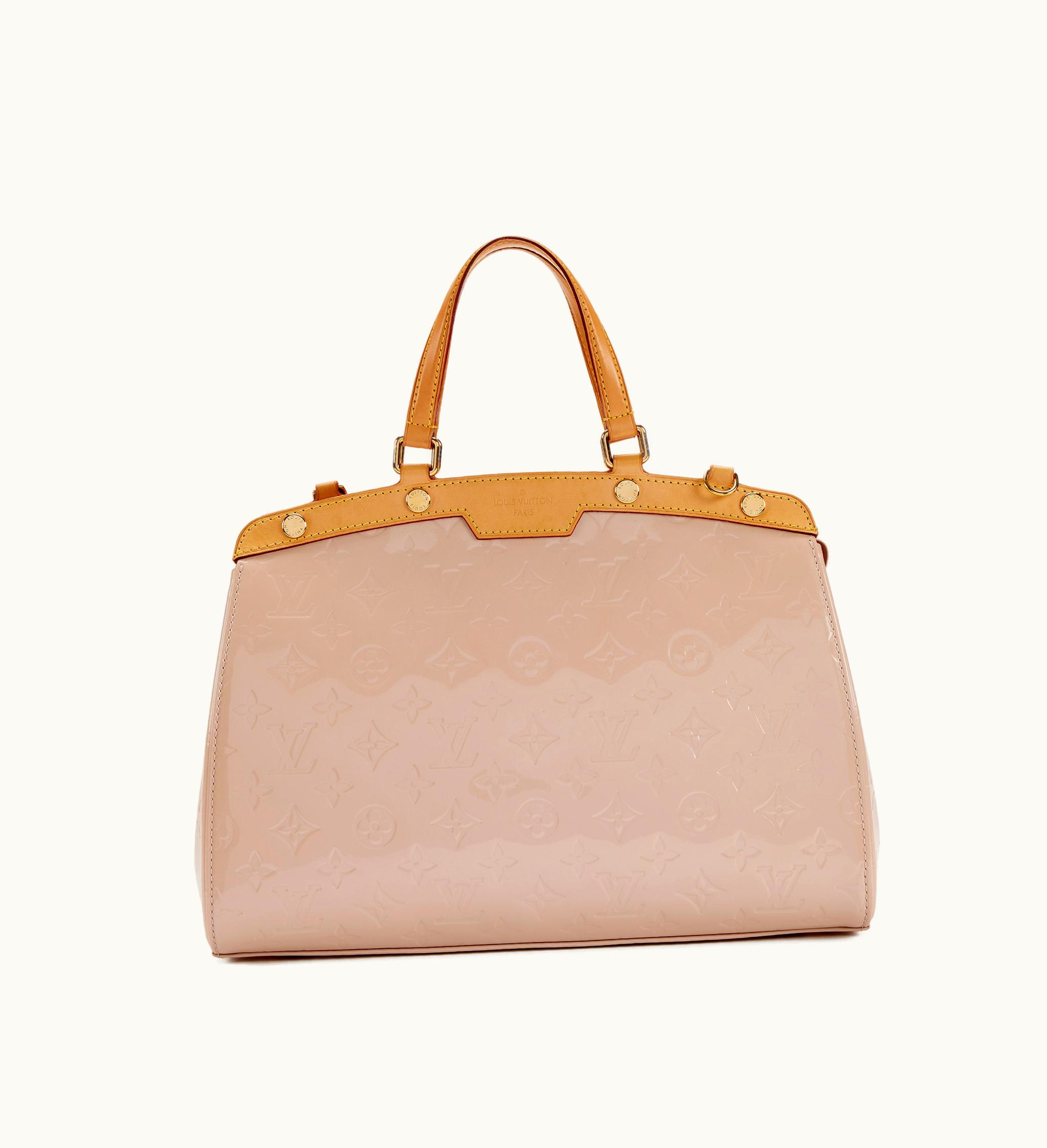 Louis Vuitton Louis Vuitton 2013 Louis Vuitton Rose Angelique Vernis MM Brea Bag with Gold Hardware