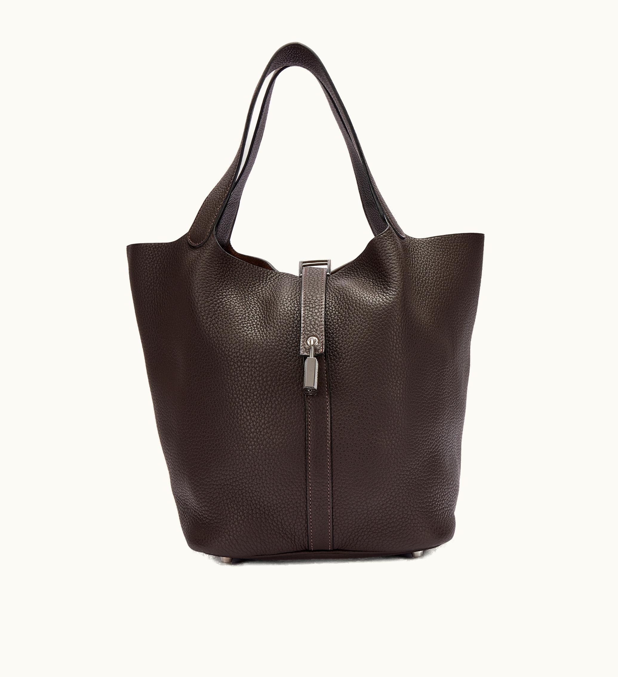 Hermès Hermès Picotin Lock 26 Chocolate Clemence with Palladium Hardware, Year 2009