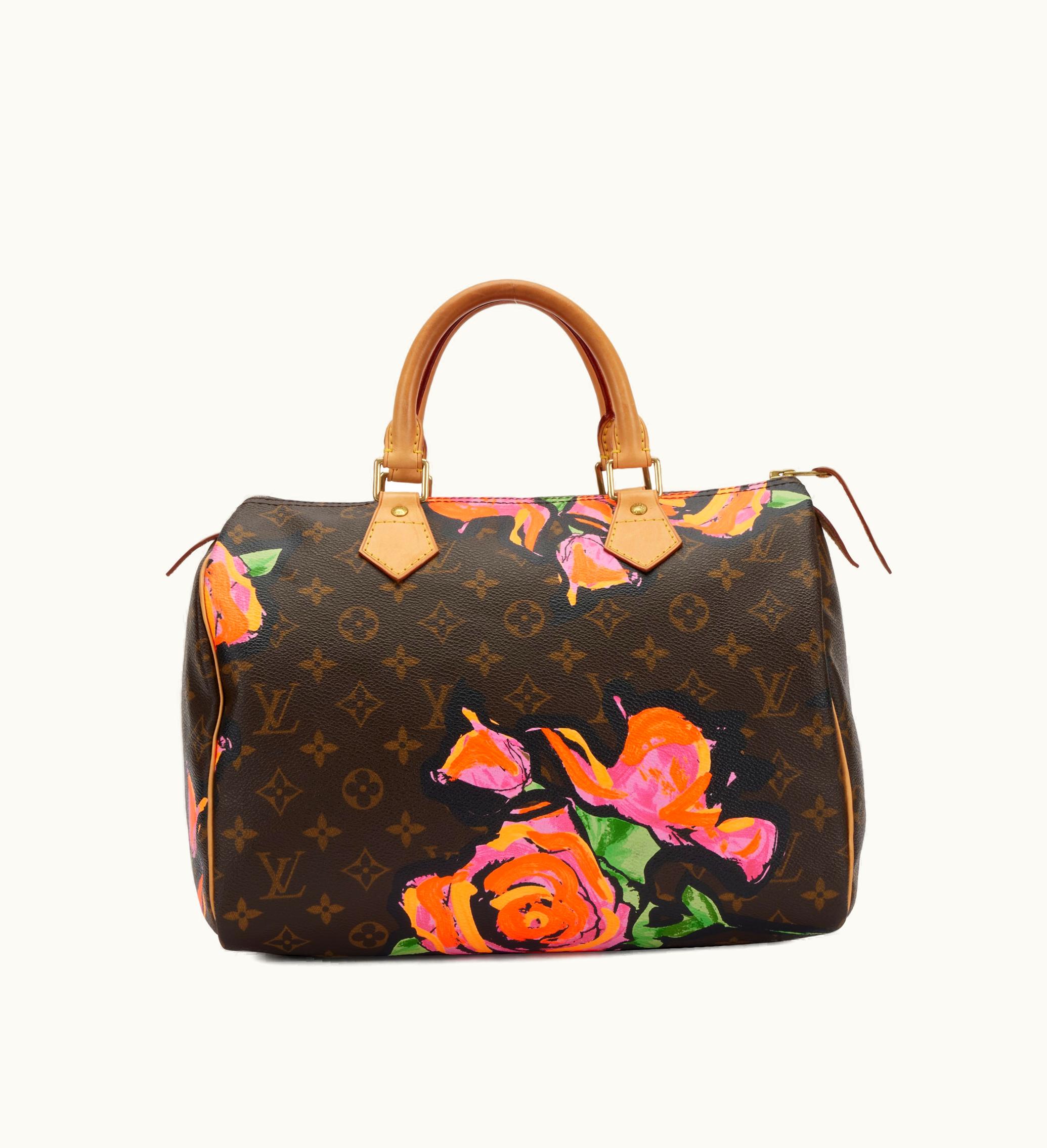 Louis Vuitton Louis Vuitton Speedy 30 with Gold Hardware adorned in Stephen Sprouse's Multicolor Monogram Roses, presented on Coated Canvas back in 2008
